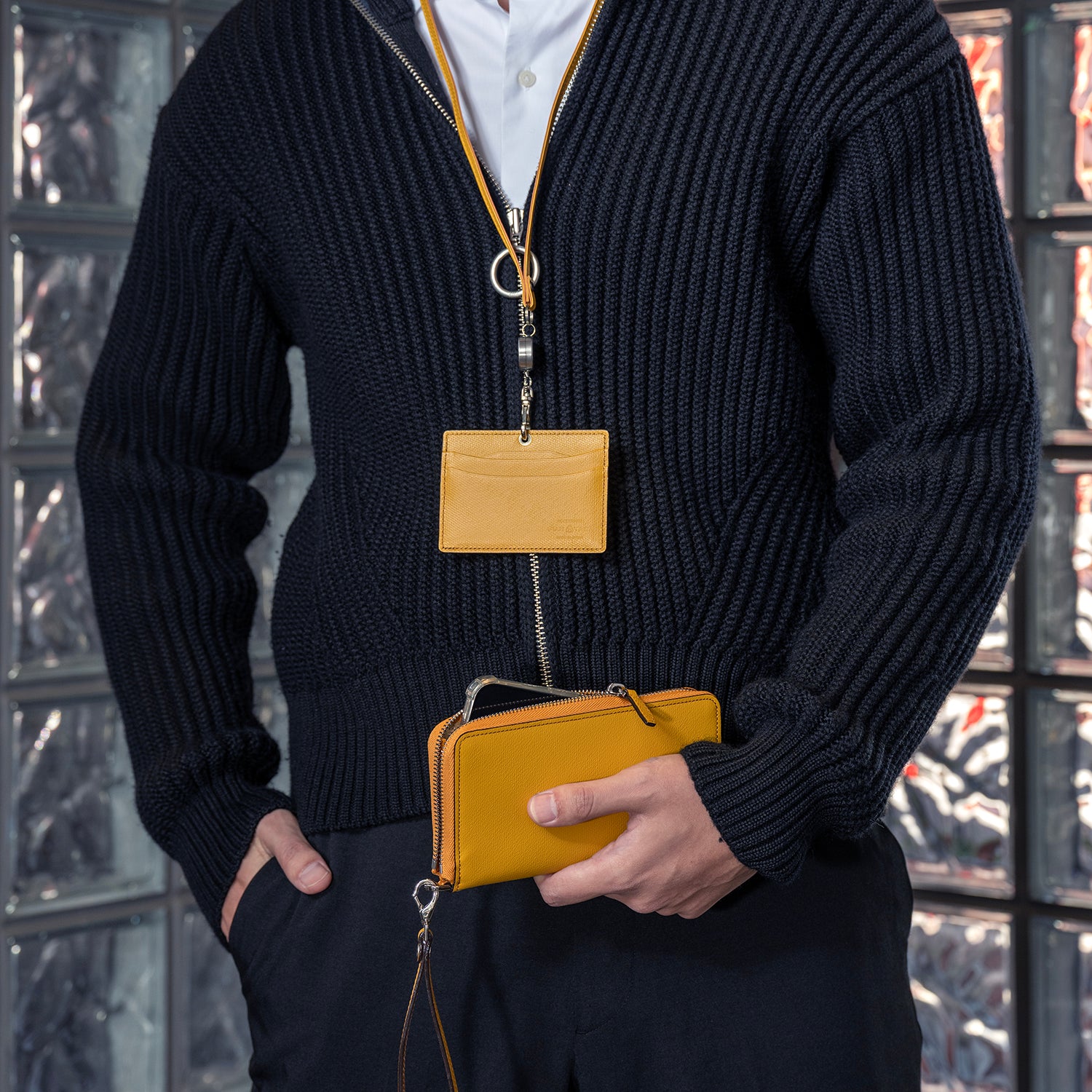 FUJITAKA|Device 手機收納長夾 (黃)