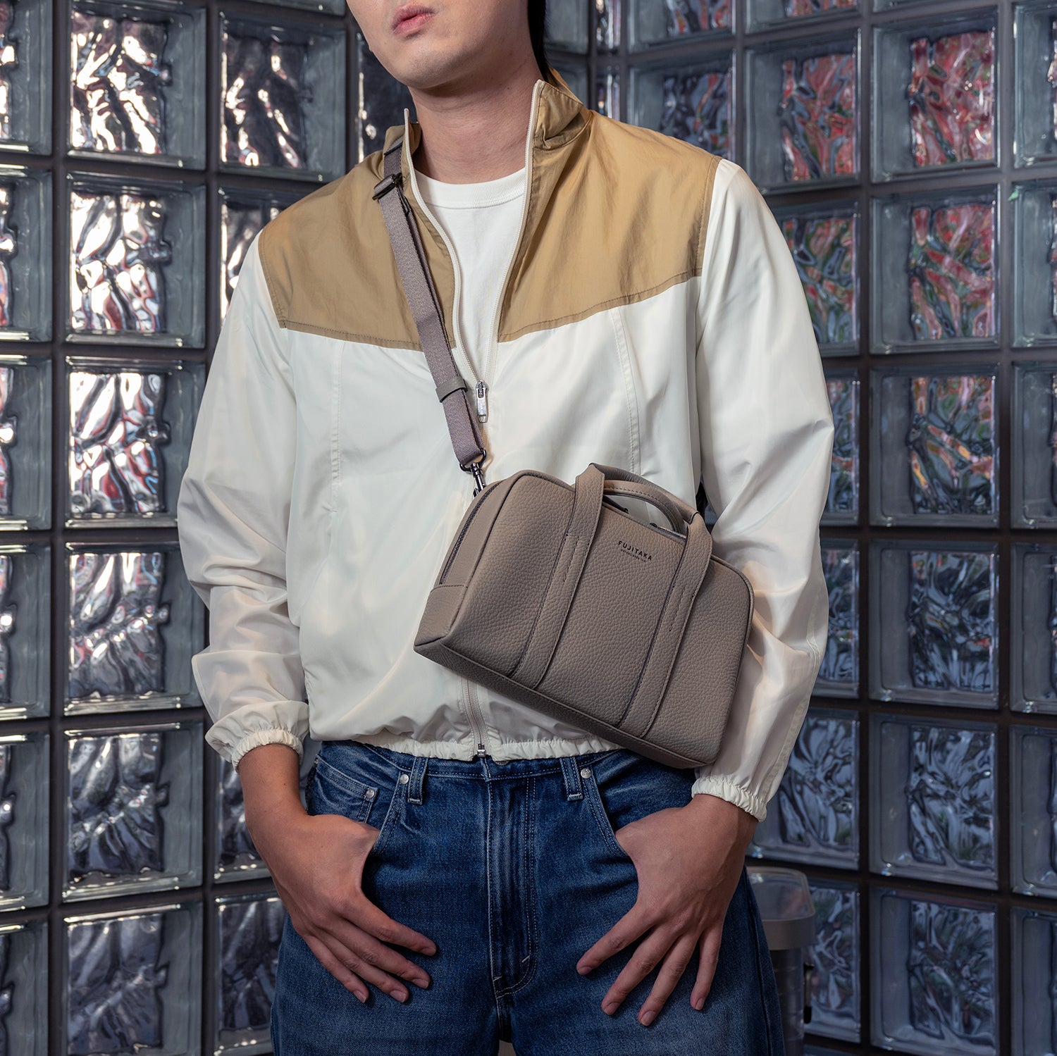 FUJITAKA|Alta 小波士頓包 (卡其棕)