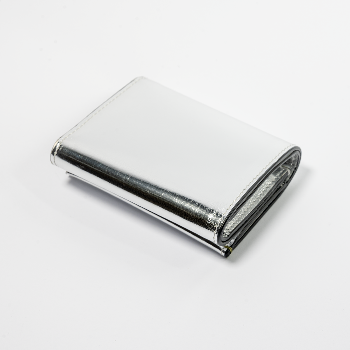 BIAGINI|拉鍊折疊卡夾 (太空銀)