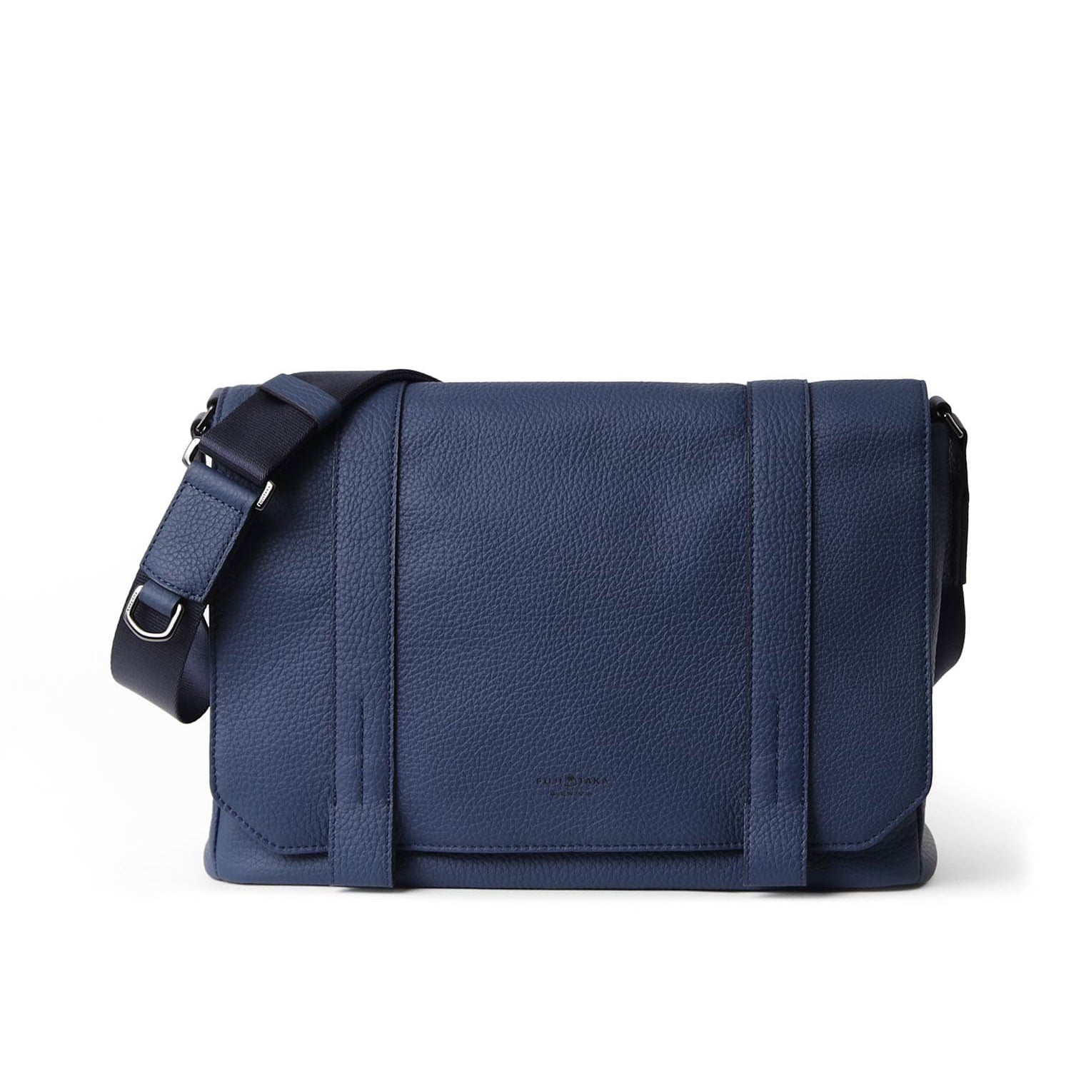 FUJITAKA|Alta 皮革郵差包 (深藍)