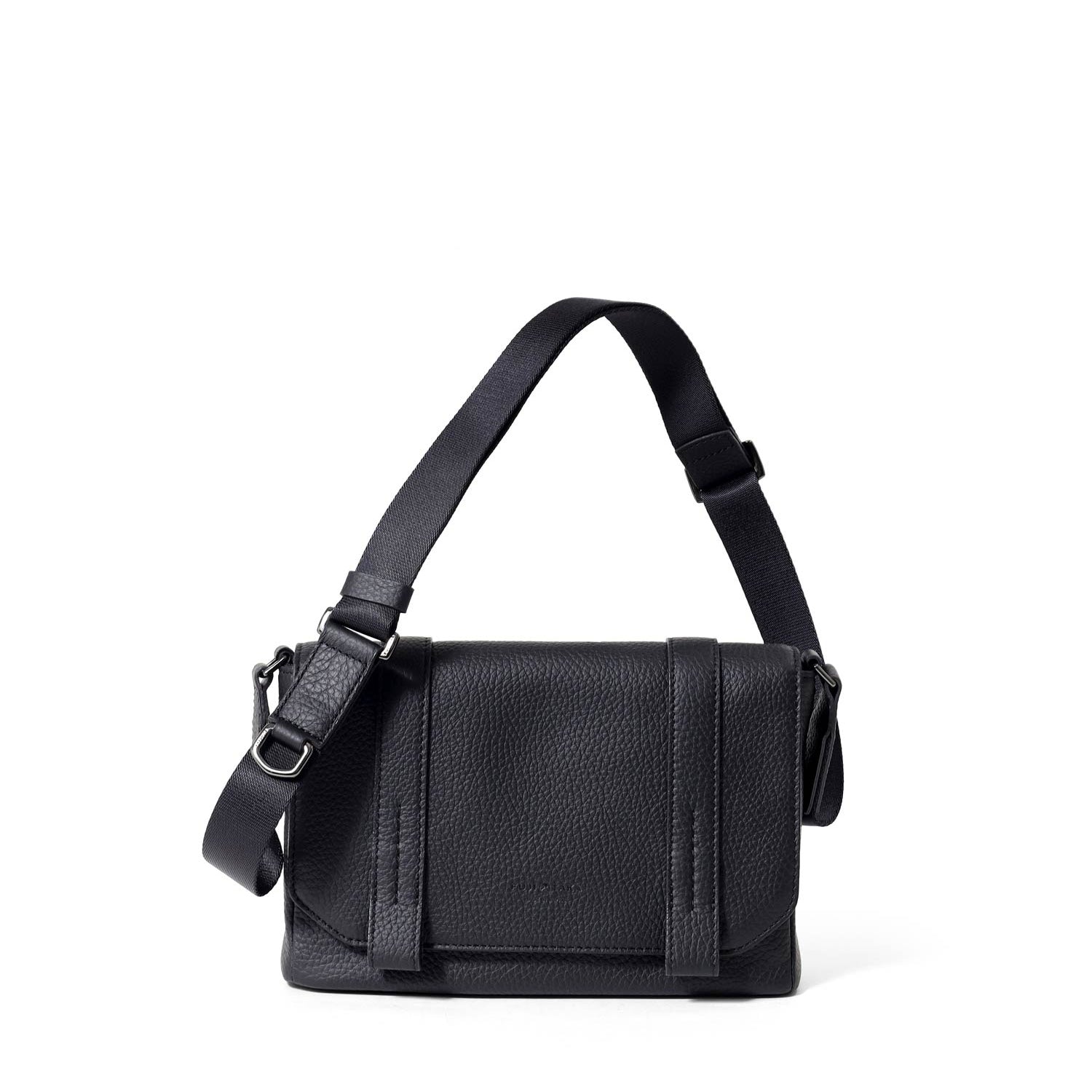 FUJITAKA|Alta 迷你皮革郵差包 (黑)