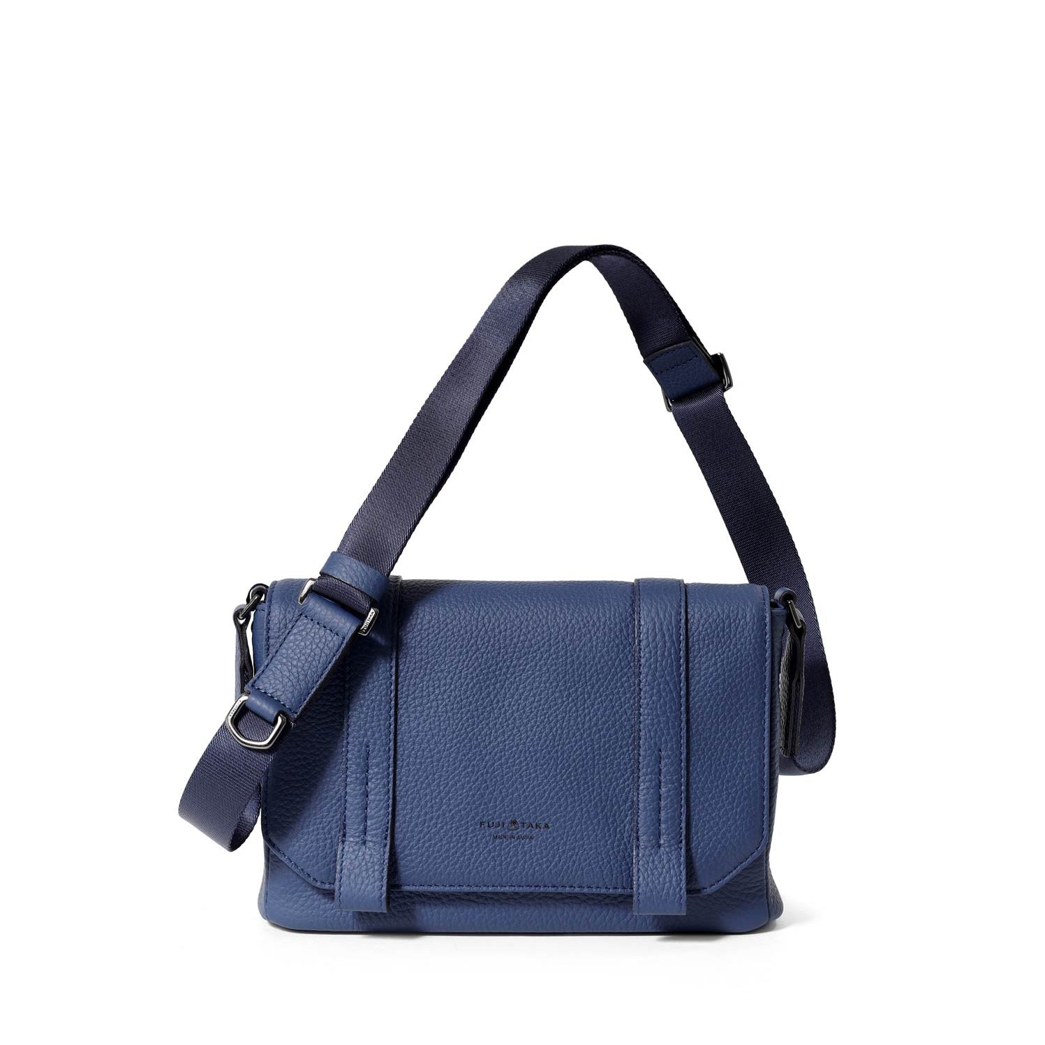 FUJITAKA|Alta 迷你皮革郵差包 (深藍)