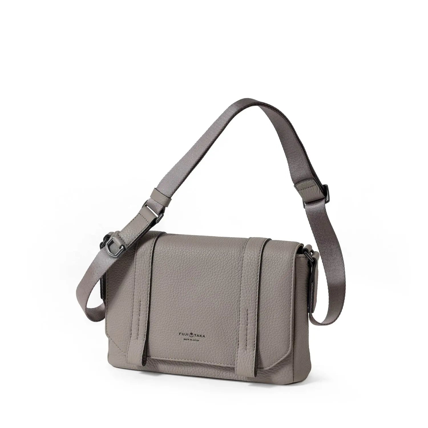 FUJITAKA|Alta 迷你皮革郵差包 (卡其棕)