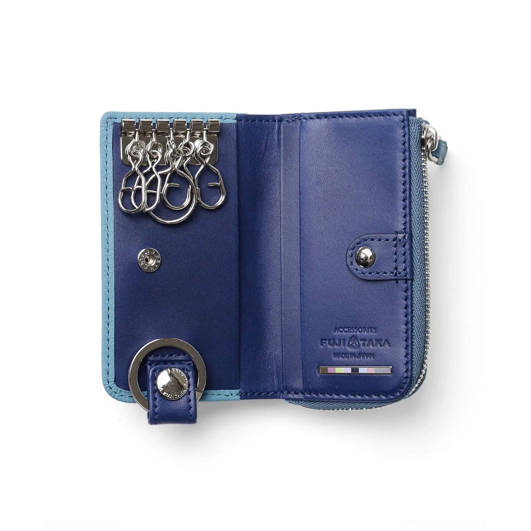 FUJITAKA| Bubble 零錢鑰匙包 (藍)