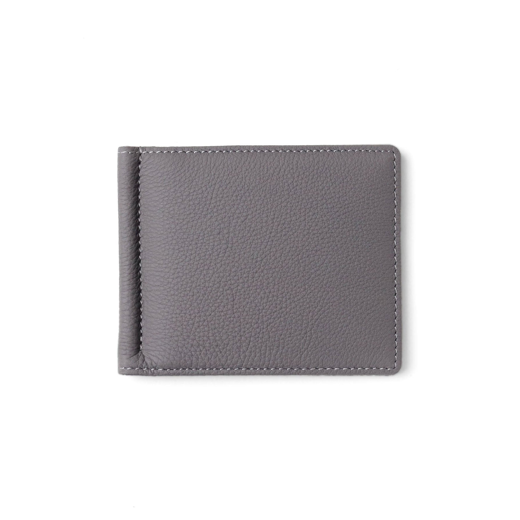 FUJITAKA|Bubble 柔軟皮革鈔票皮夾 (灰)