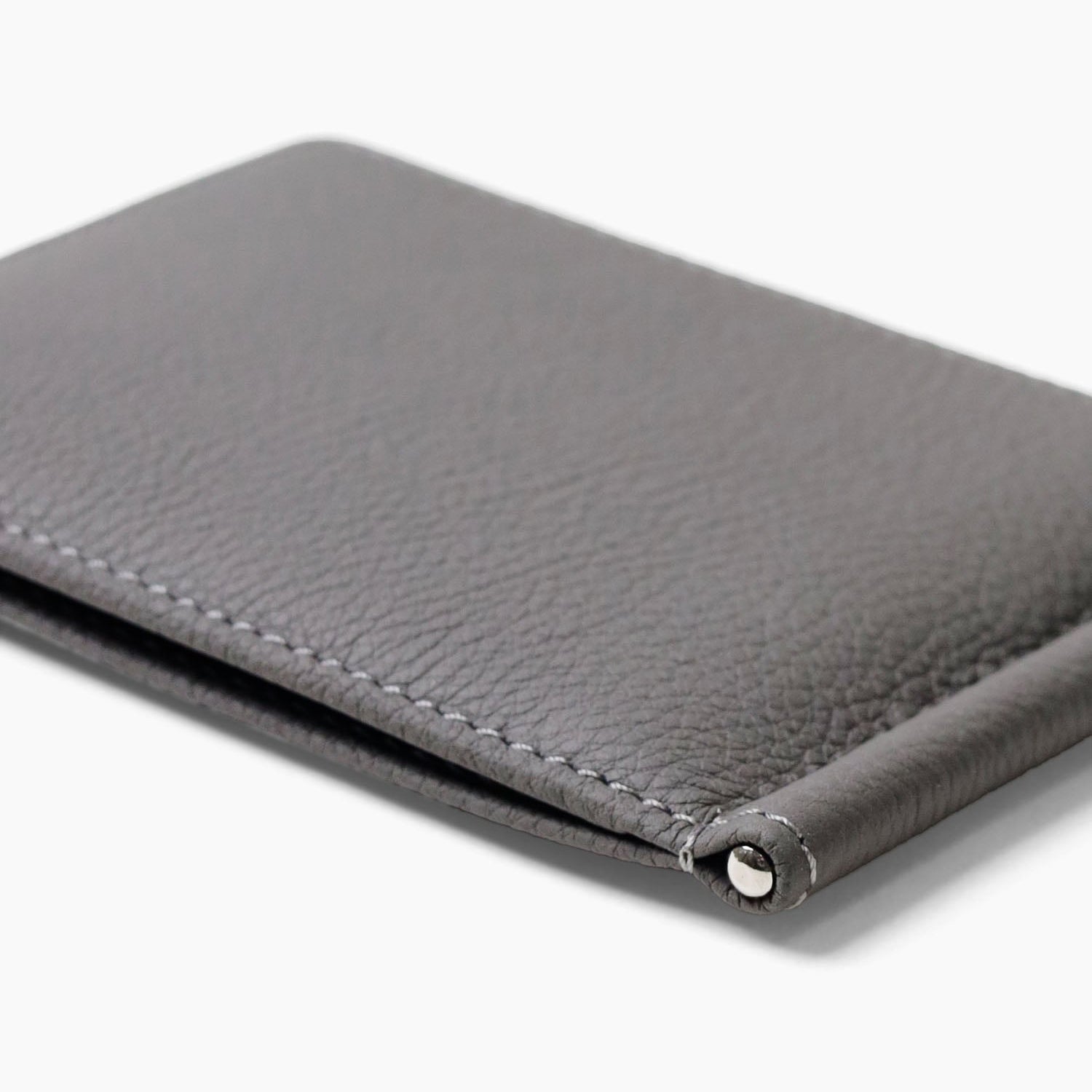 FUJITAKA|Bubble 柔軟皮革鈔票皮夾 (灰)