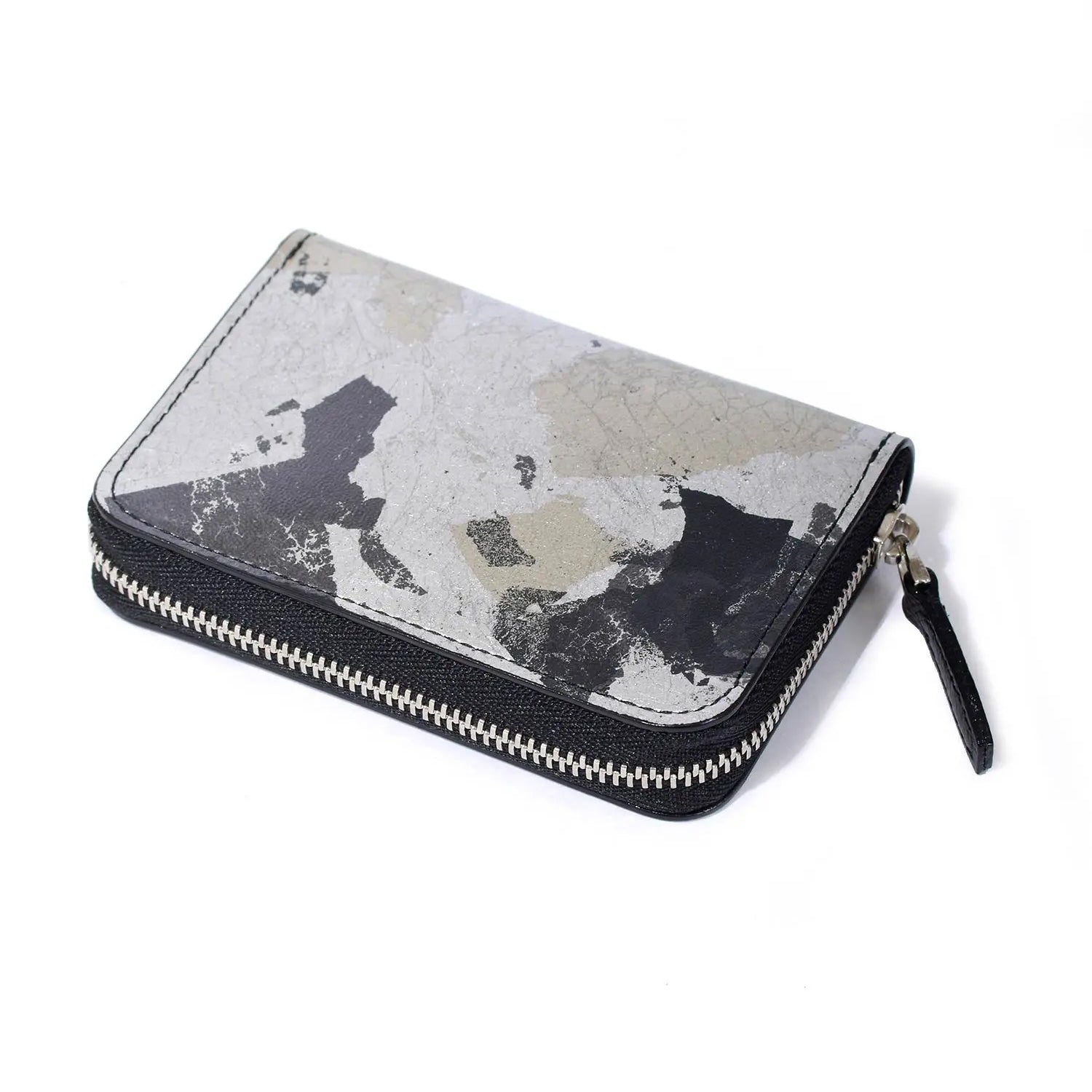 FUJITAKA| Haku 盒型零錢包 (銀/黑)