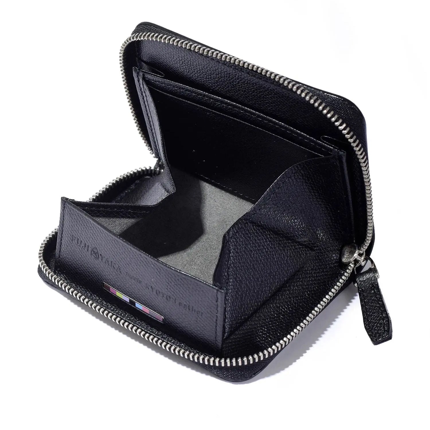 FUJITAKA| Haku 盒型零錢包 (銀/黑)