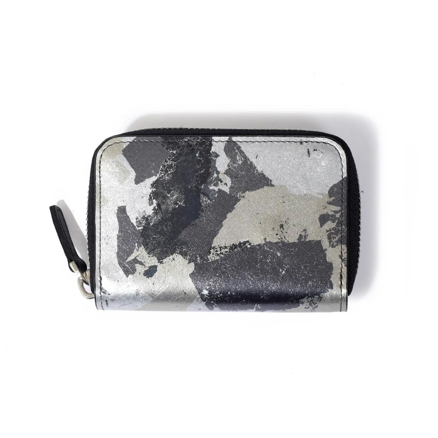 FUJITAKA| Haku 鑰匙零錢包 (銀/黑)