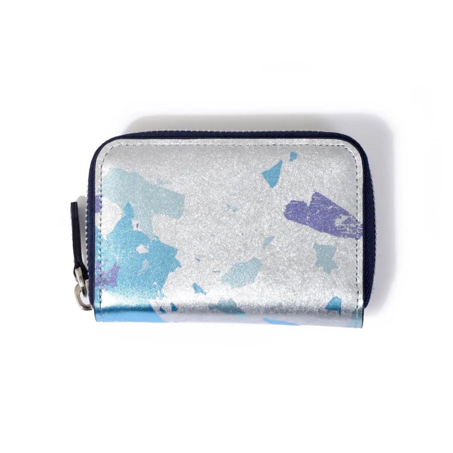 FUJITAKA| Haku 鑰匙零錢包 (銀/藍)