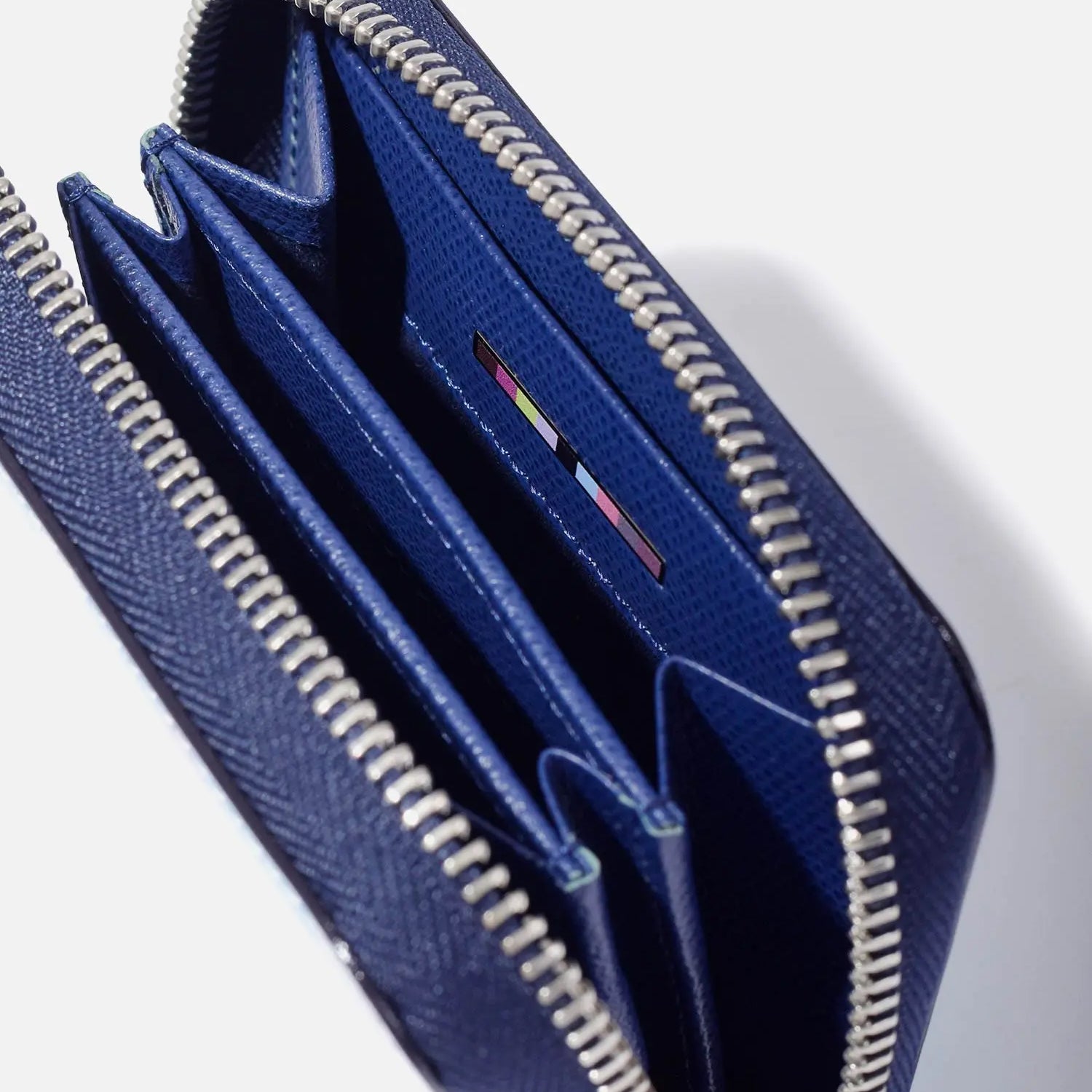 FUJITAKA| Haku 鑰匙零錢包 (銀/藍)