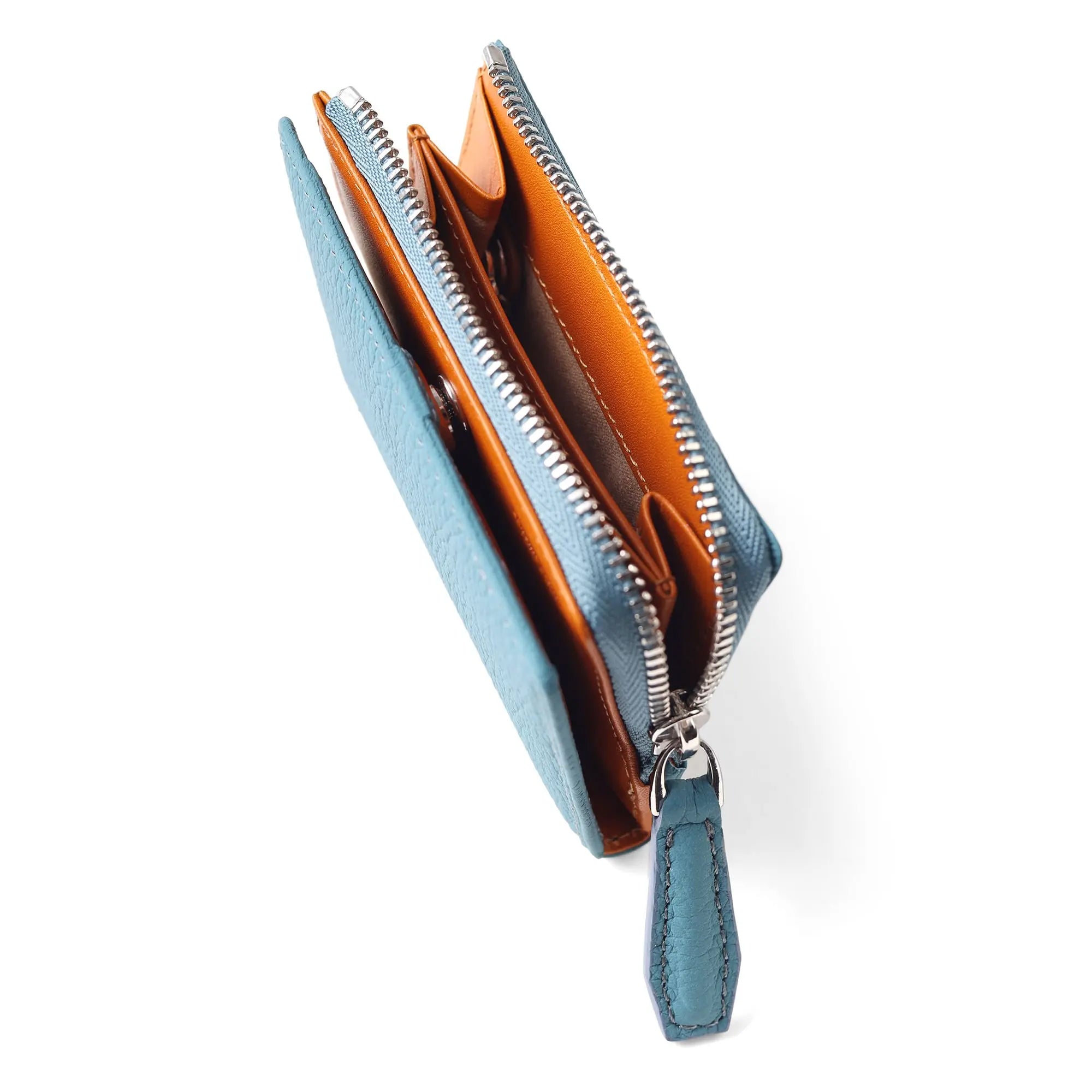 FUJITAKA|Mousse 證件夾零錢包 (天空藍)