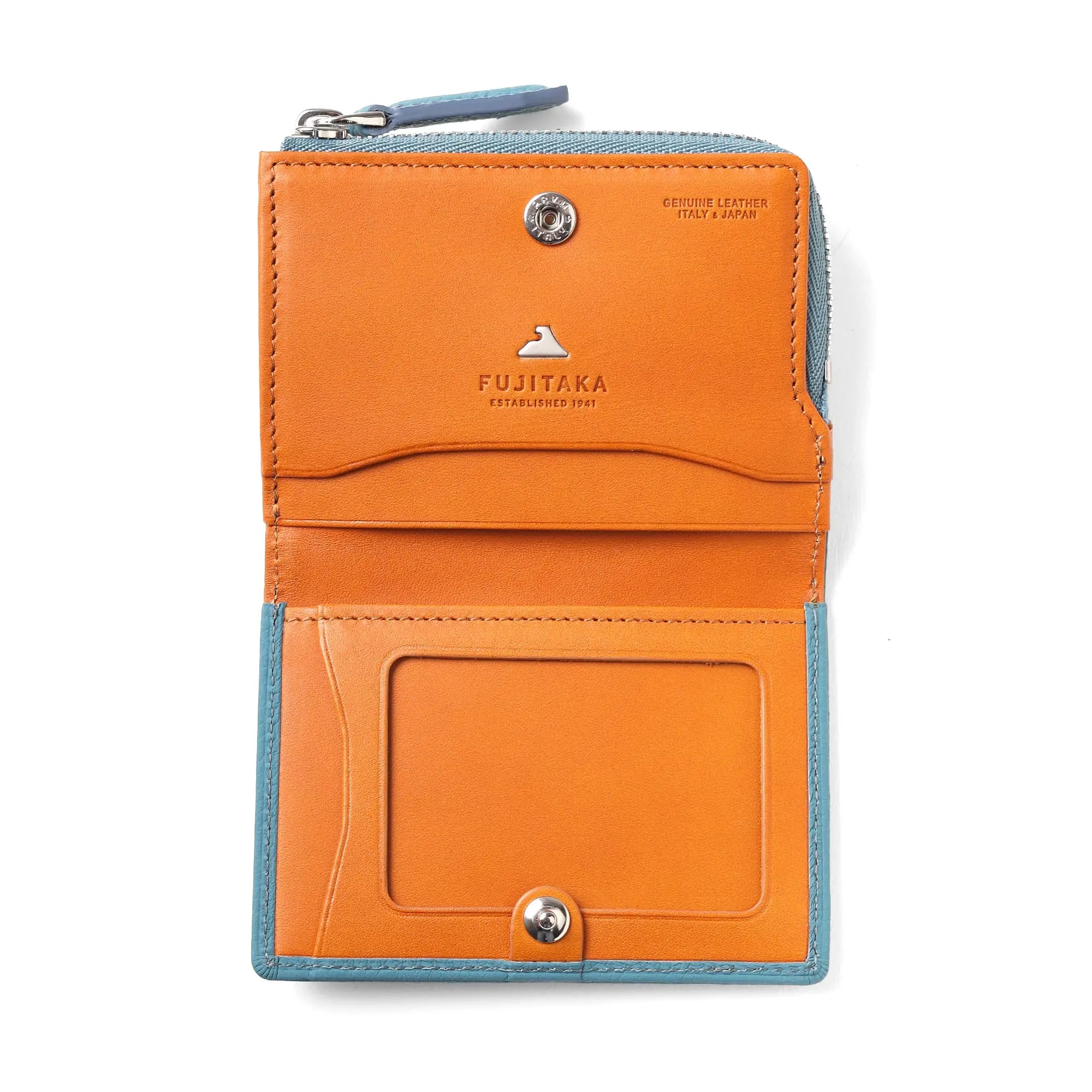 FUJITAKA|Mousse 證件夾零錢包 (天空藍)