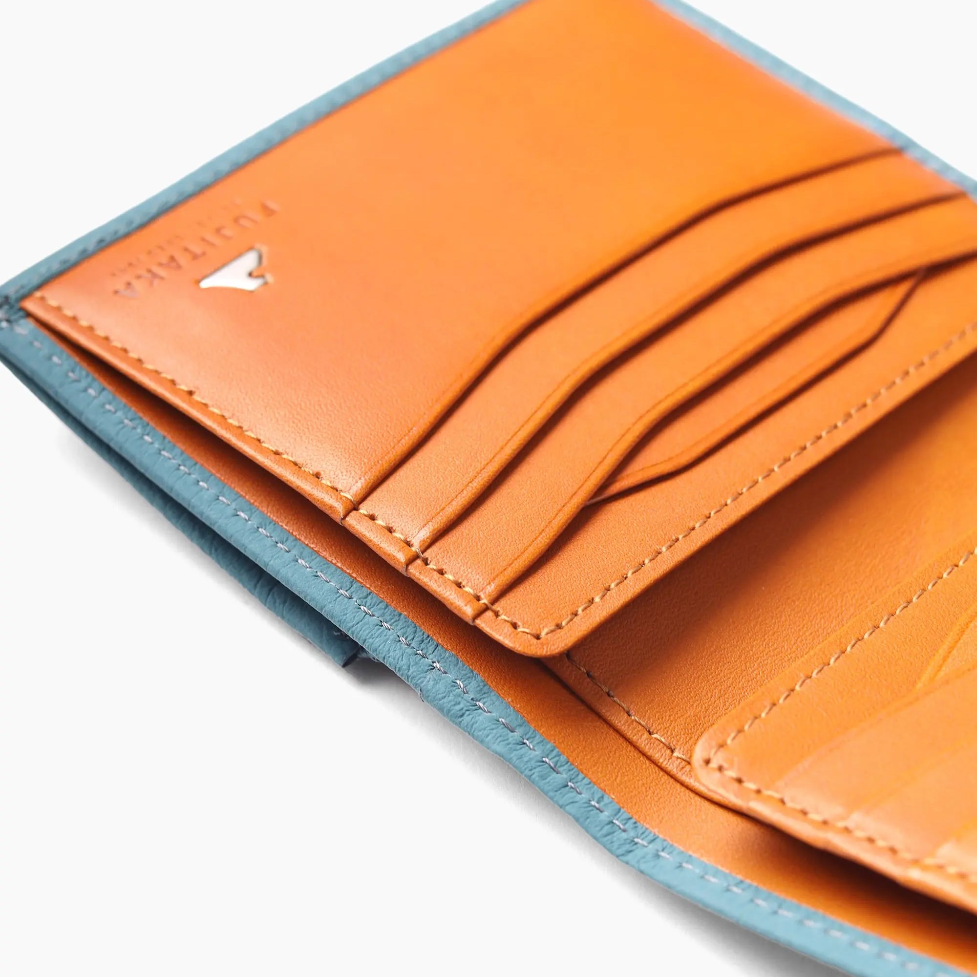 FUJITAKA|Mousse 小巧雙摺短夾 (天空藍)