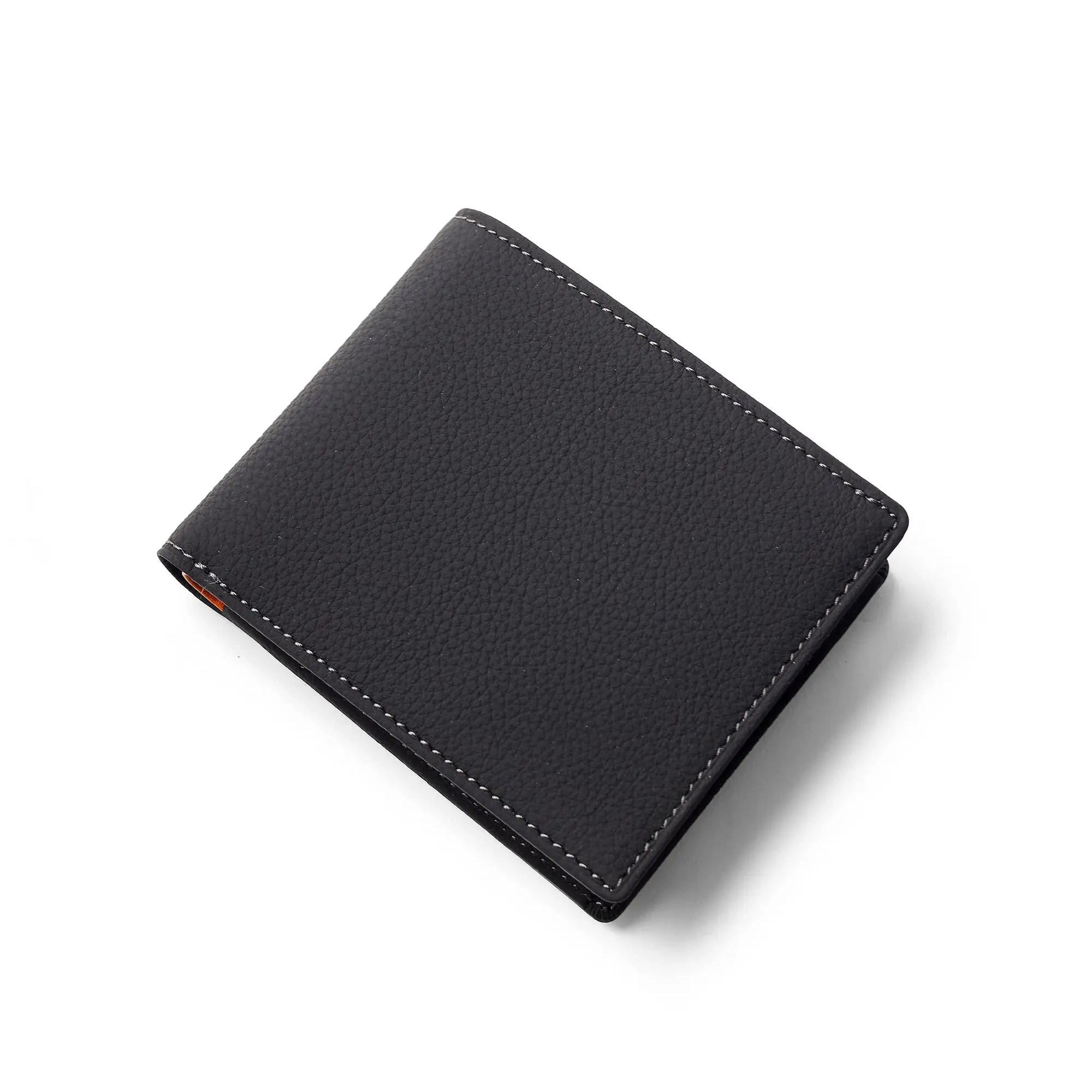 FUJITAKA|Mousse 對摺短夾 (黑)