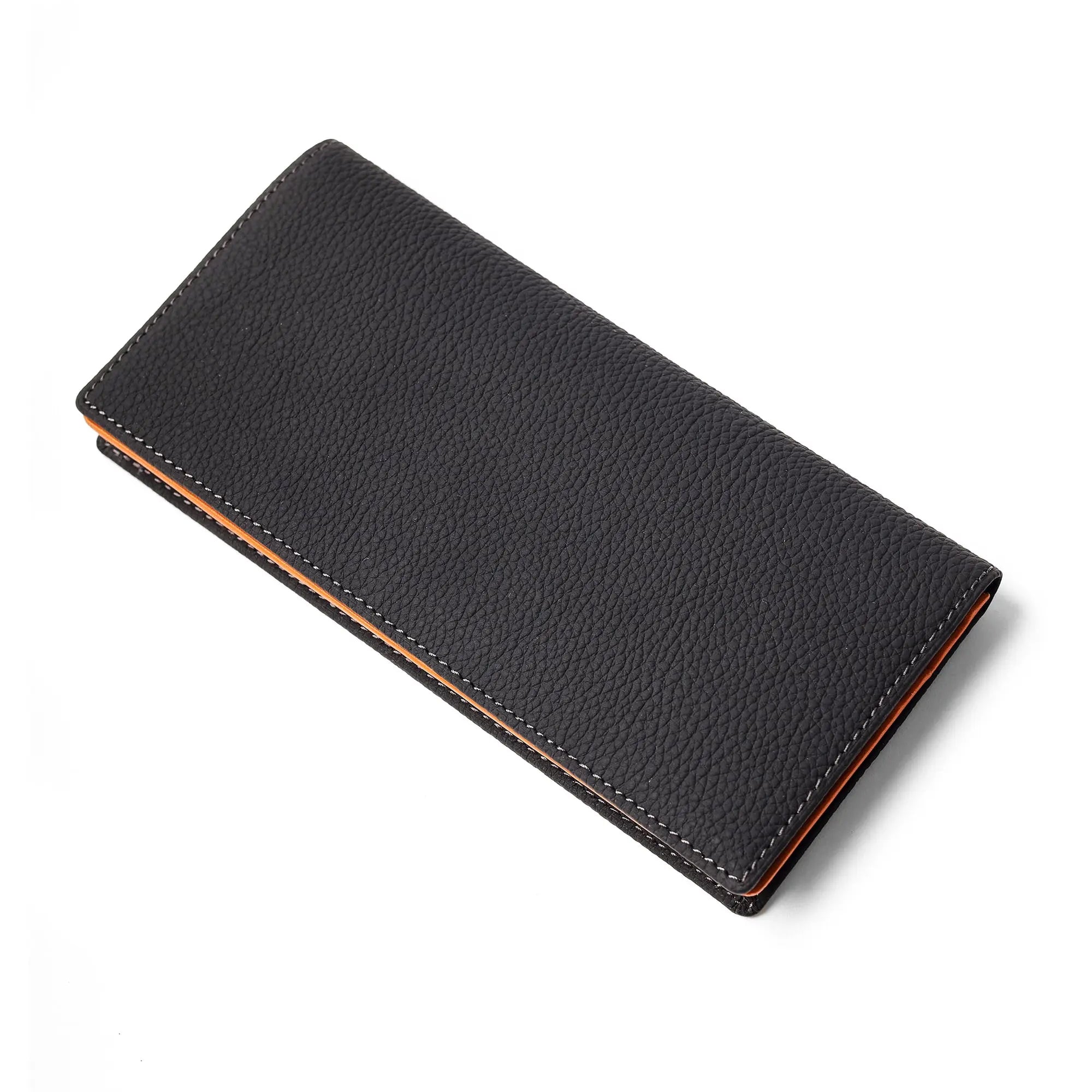 FUJITAKA|Mousse 翻蓋皮革長夾 (黑)