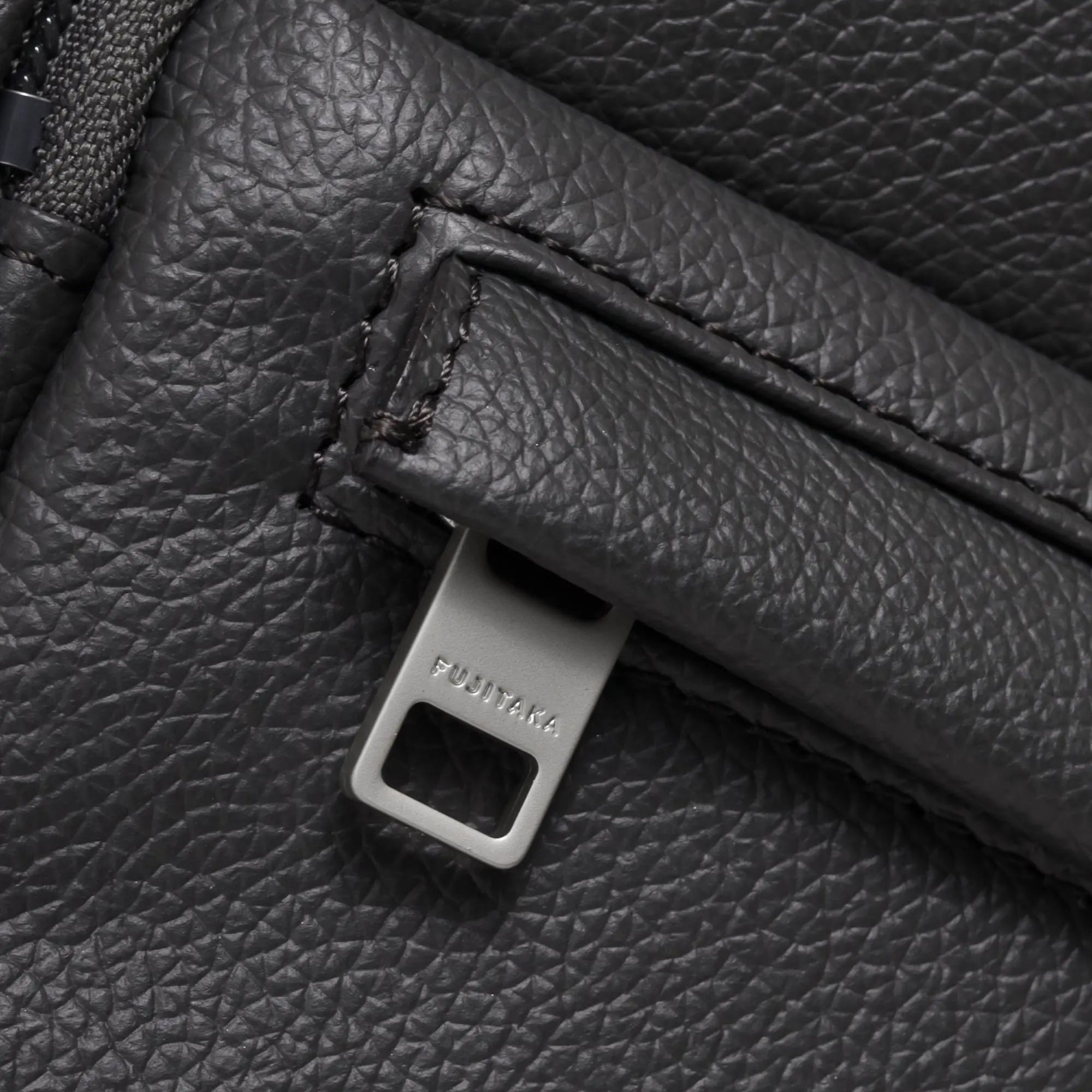 FUJITAKA|Pacchetto A4 皮革後背包 (黑)