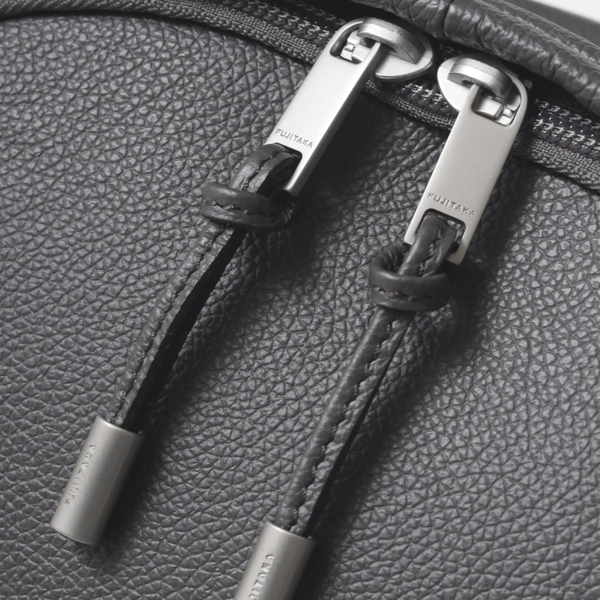 FUJITAKA|Pacchetto A4 皮革後背包 (灰)