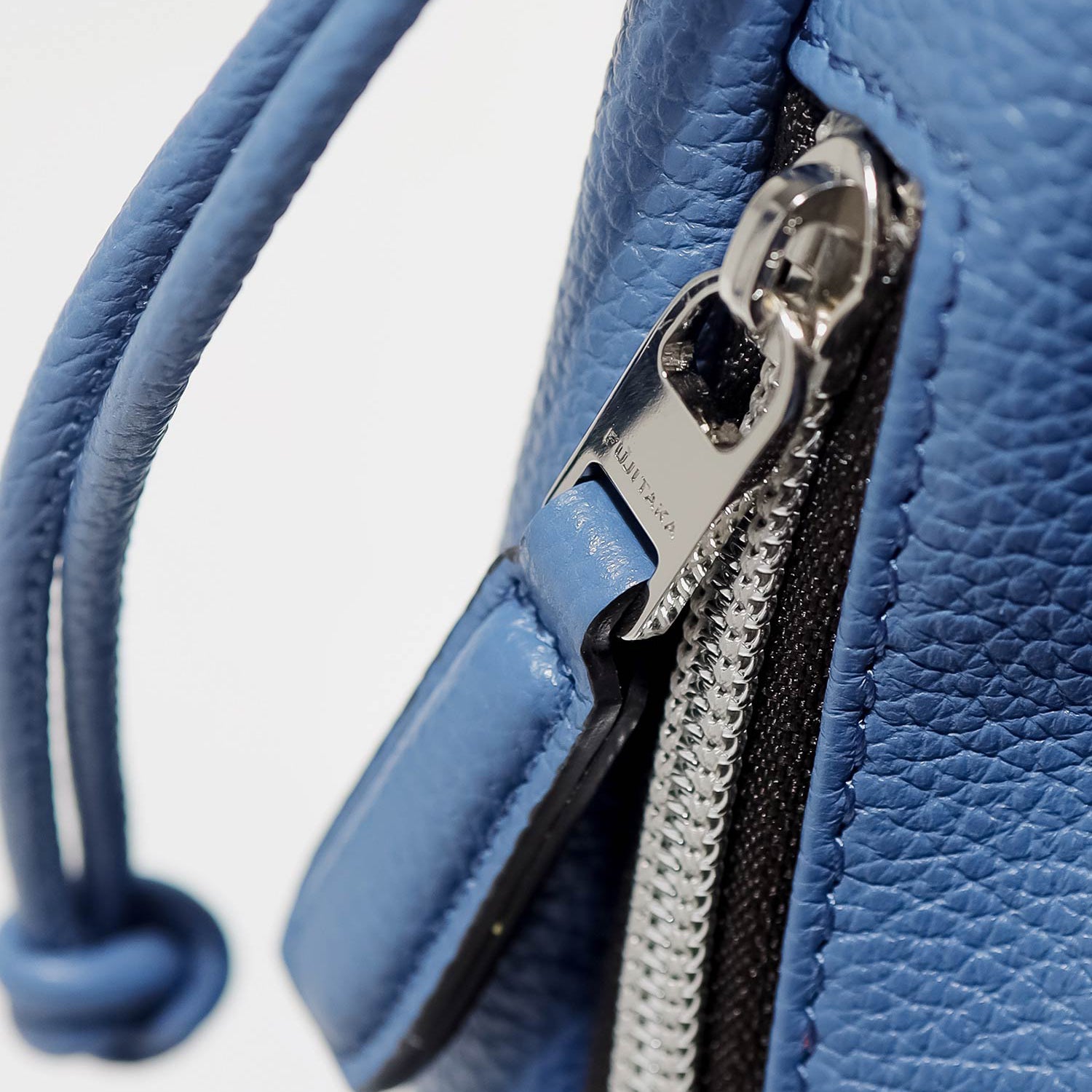 FUJITAKA|Fino 皮革抽繩迷你包 (藍)