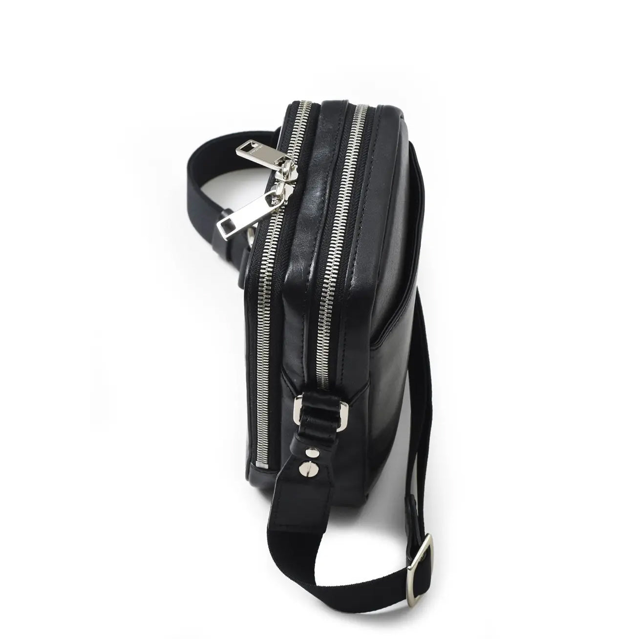 FUJITAKA|Valley 皮革肩揹包 (黑)