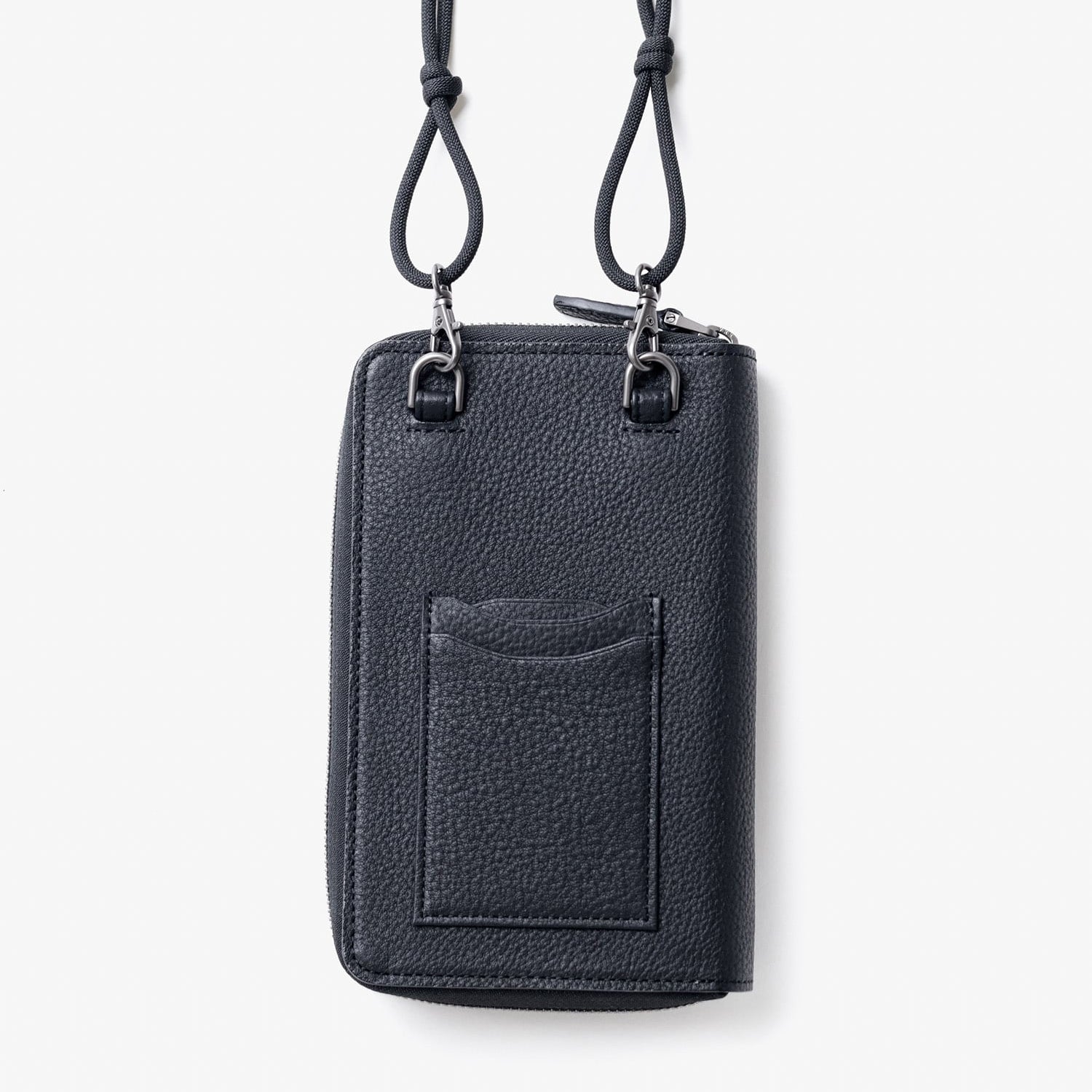 FUJITAKA|Extra Soft 皮革手機背袋 (黑)