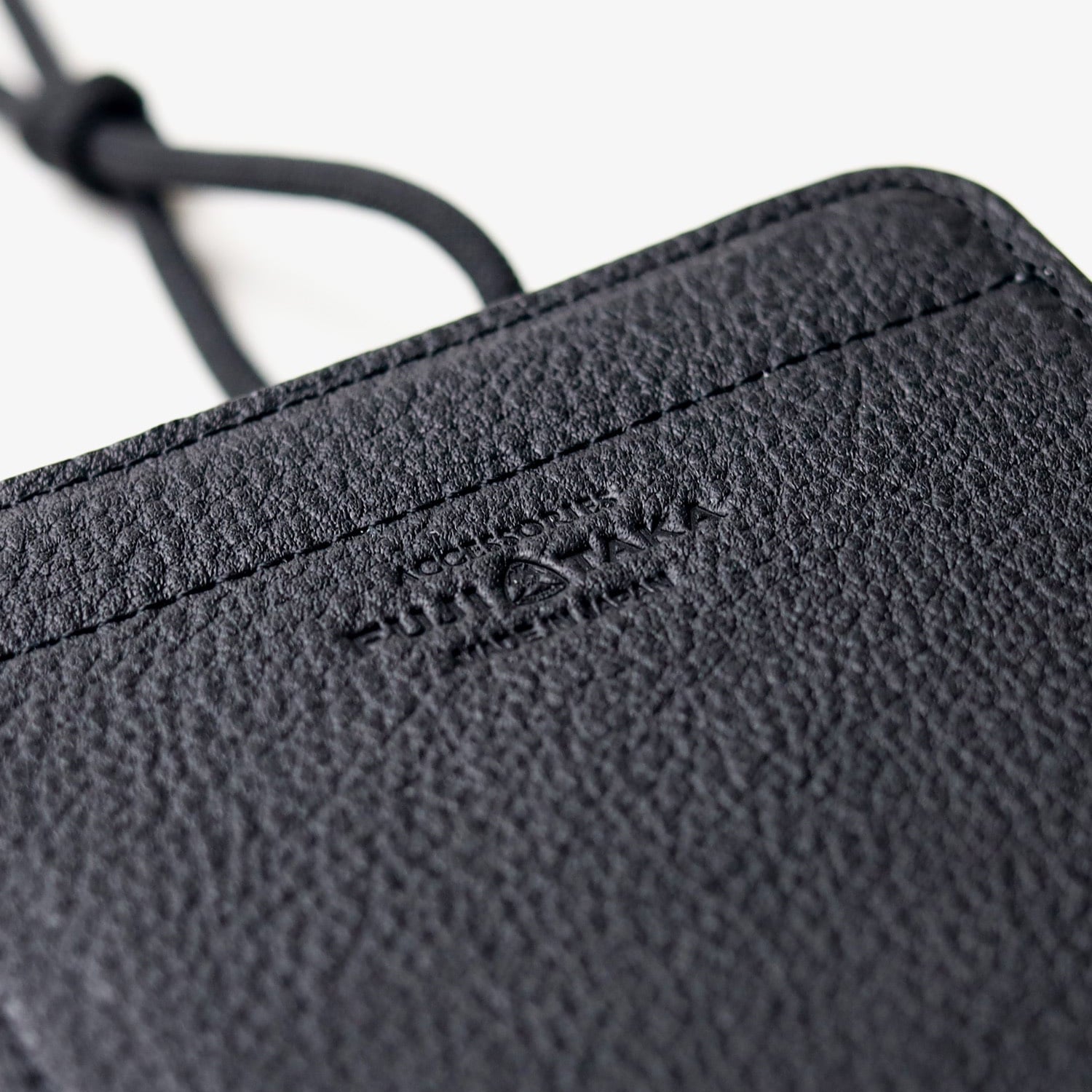 FUJITAKA|Extra Soft 皮革手機背袋 (黑)