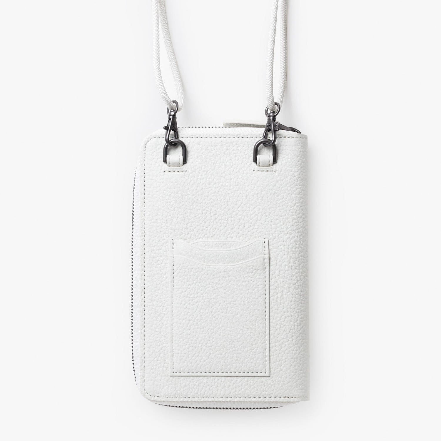 FUJITAKA|Extra Soft 皮革手機背袋 (白)