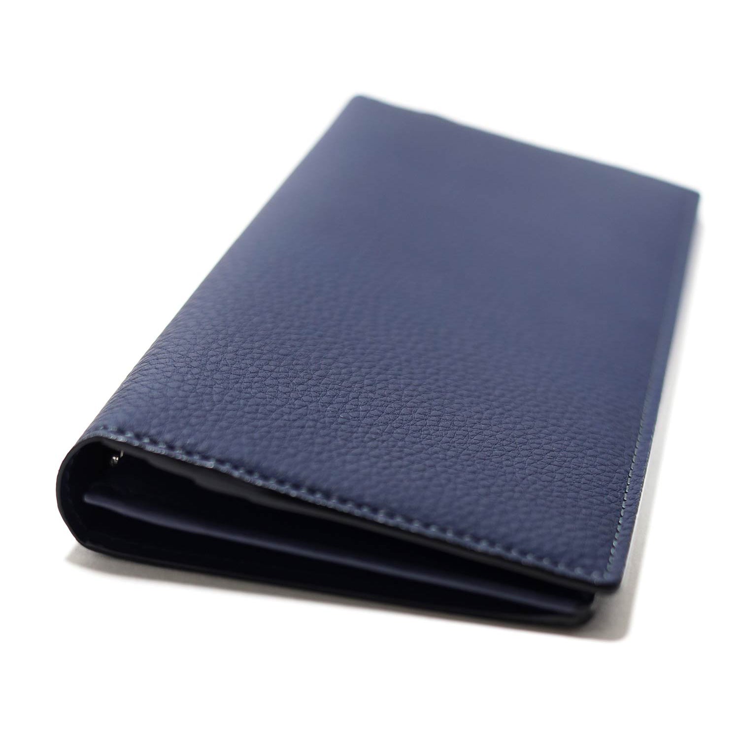 FUJITAKA|Bubble Light 柔軟皮革長皮夾 (深藍)