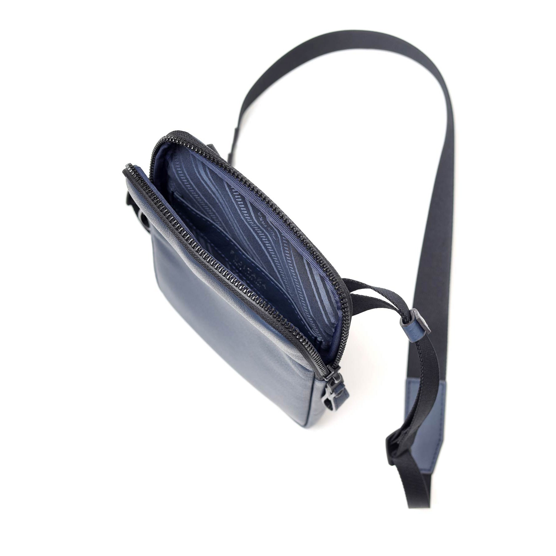 FUJITAKA|Locus 迷你皮革肩背包 (深藍)