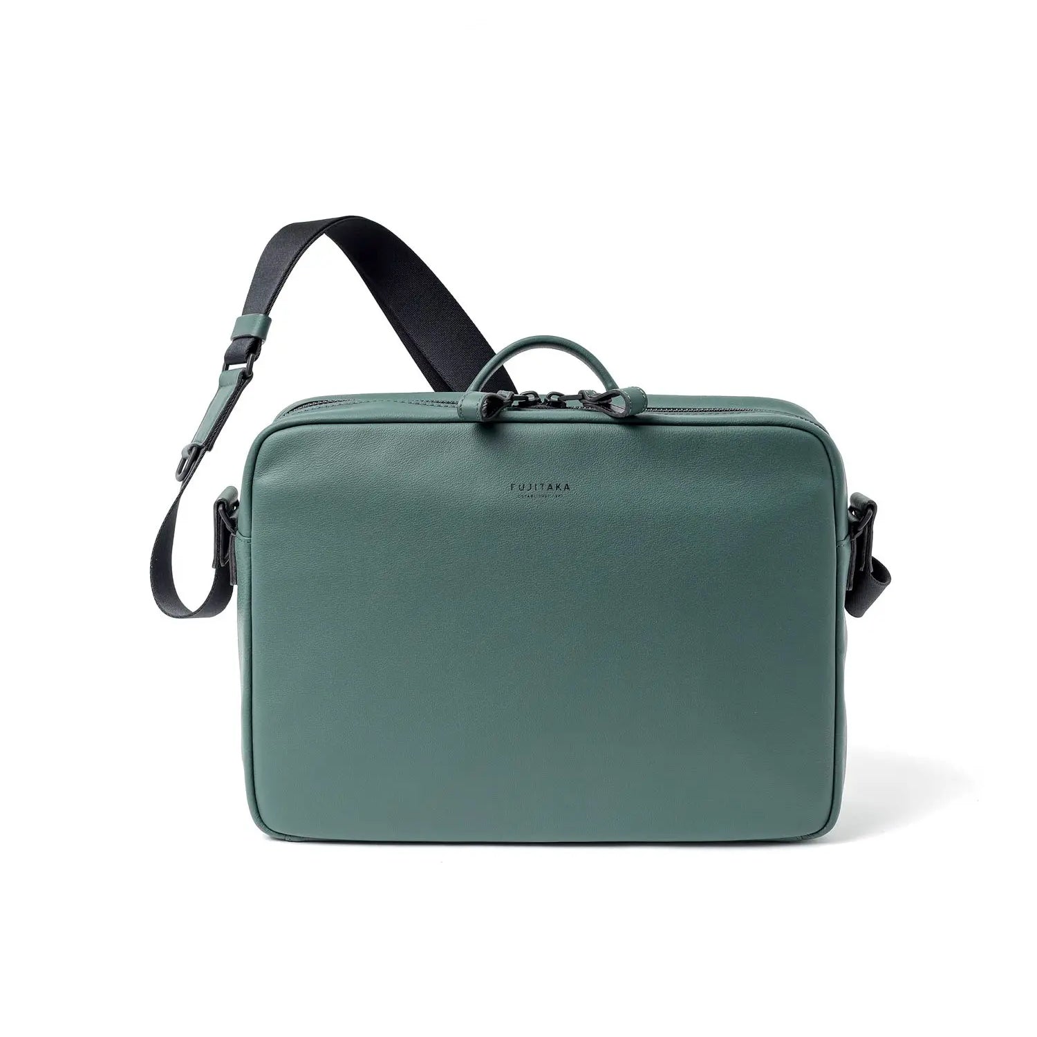 FUJITAKA|Locus 皮革單肩郵差包 (深綠)