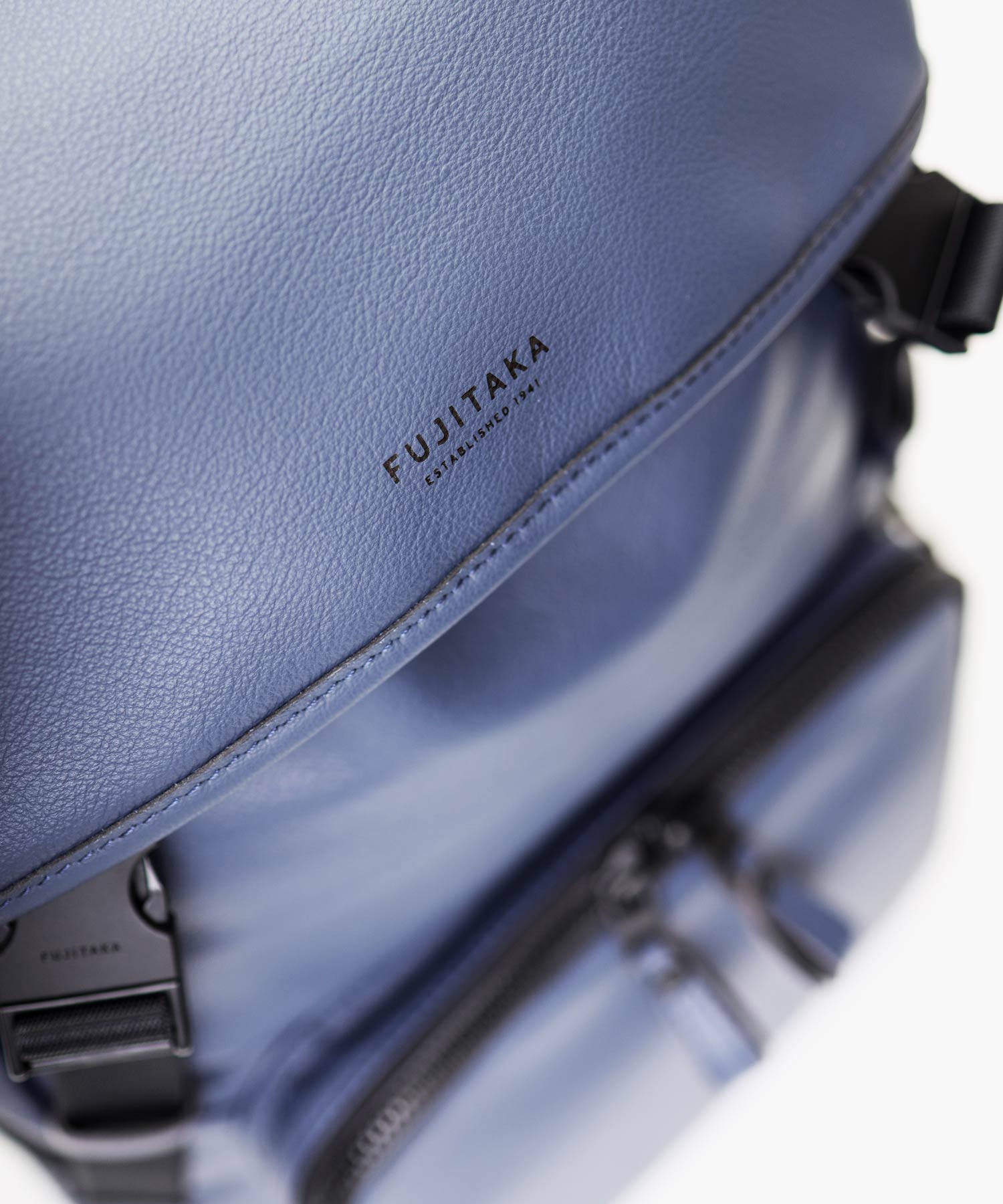 FUJITAKA|Locus 皮革後背包 (深藍)
