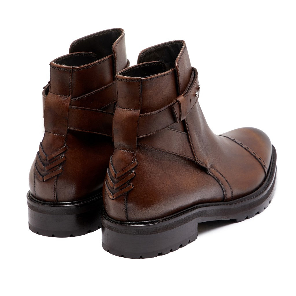 VIVVANT|Alexis 深棕色手工刷色齋浦爾短靴