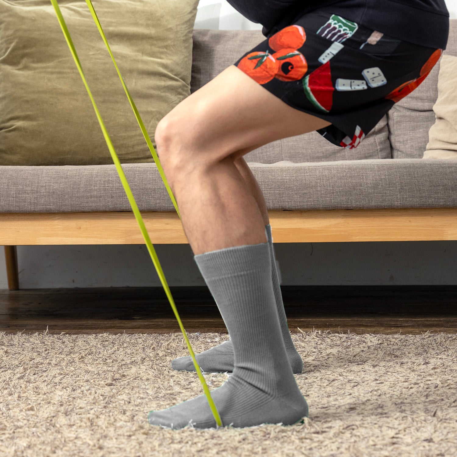 ANT45|Burano 特級棉質中筒襪 (灰色)