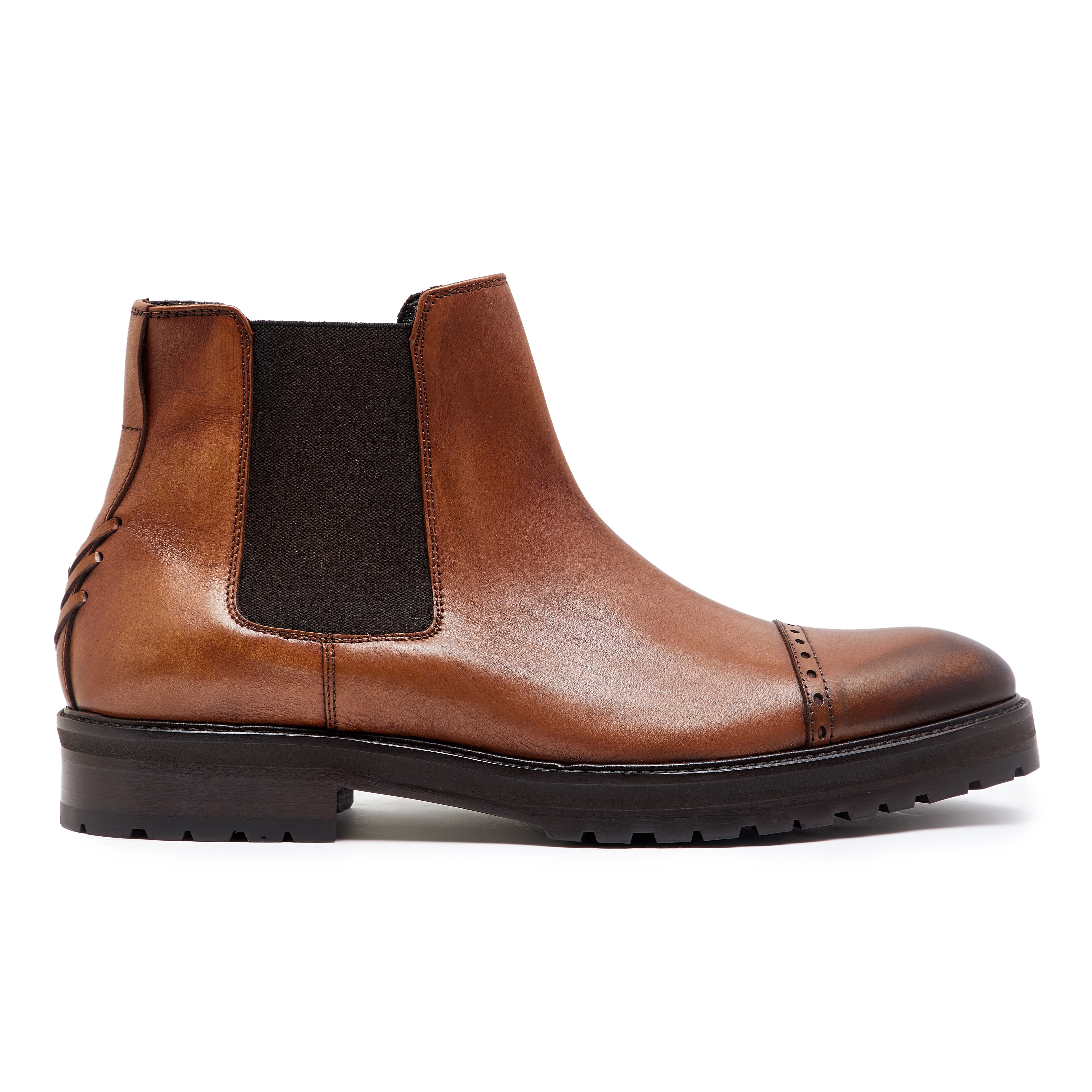 VIVVANT|Brion 棕色手工刷色雀爾西短靴