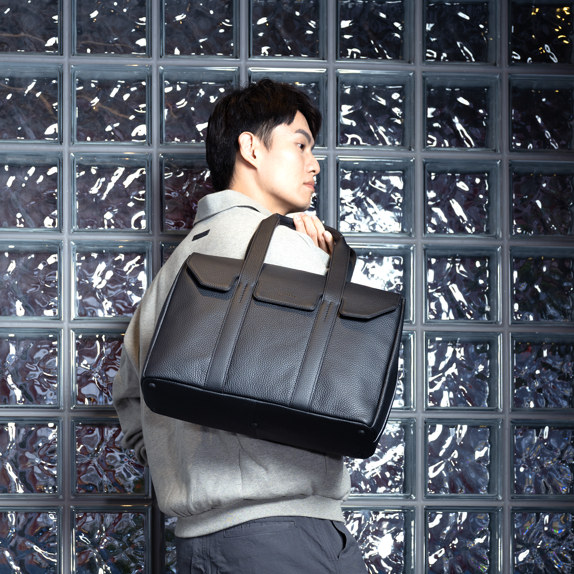 FUJITAKA|Alta 翻蓋托特包 (黑)