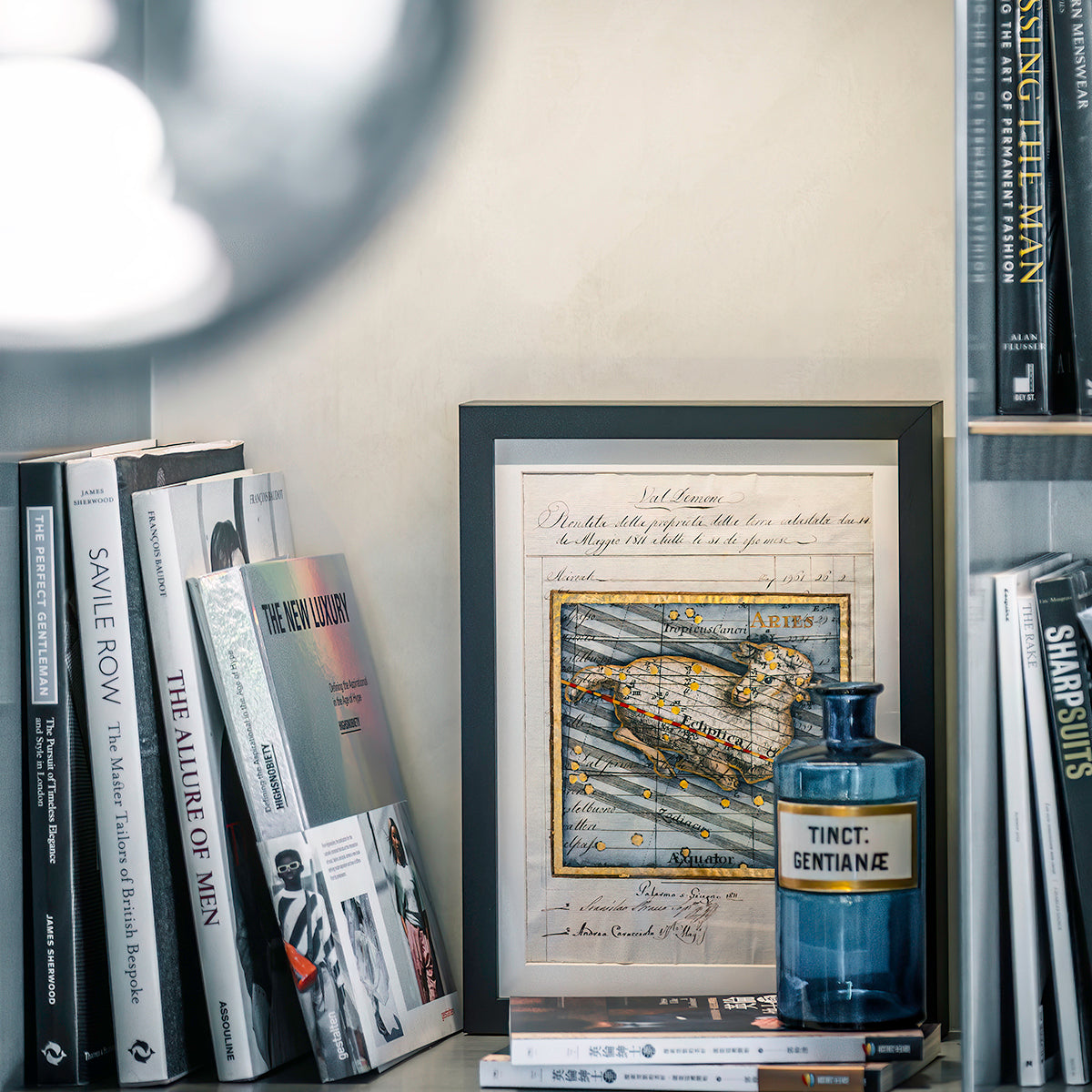 古董星座圖紙|牡羊座