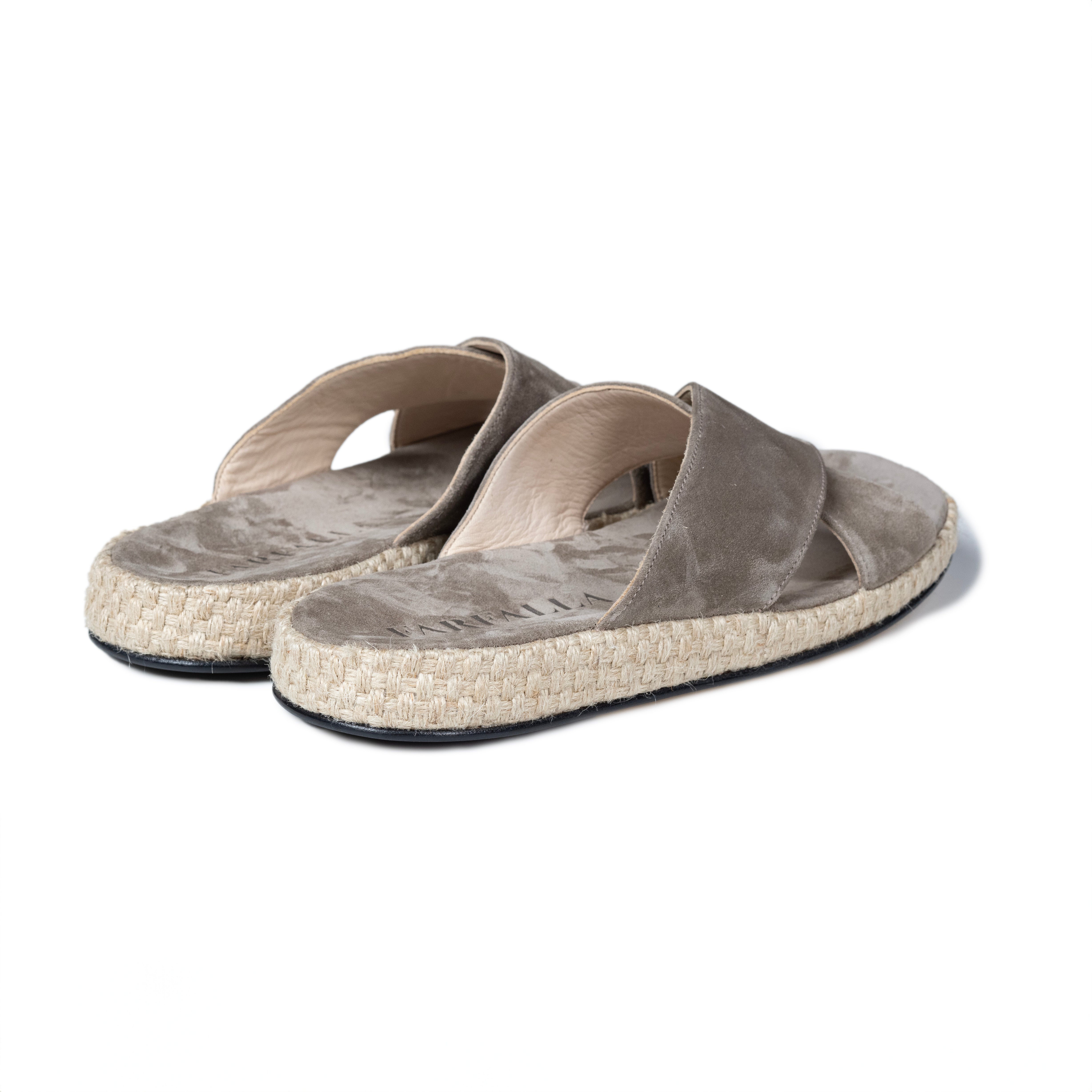 FARFALLA|麂皮涼鞋 (灰)