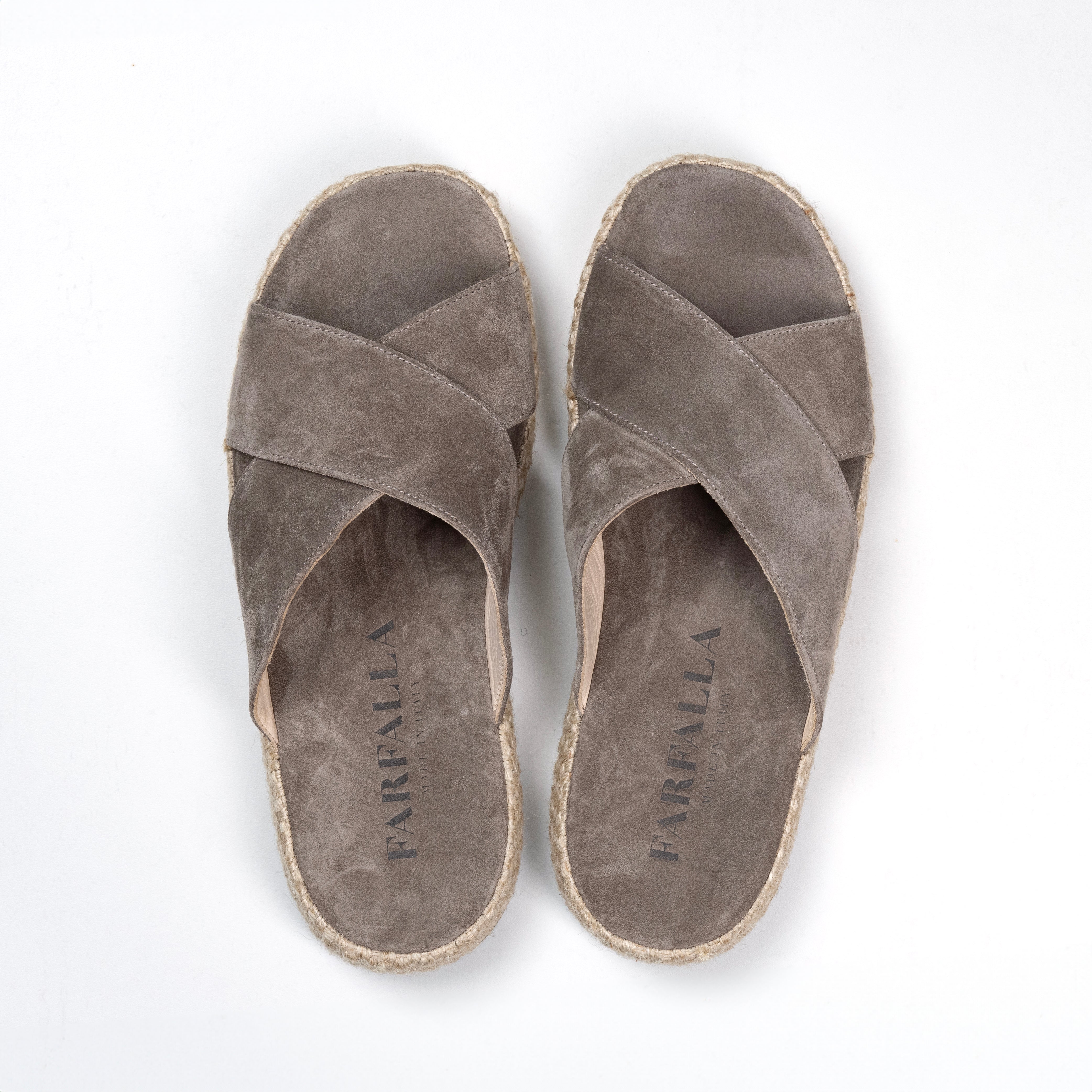 FARFALLA|麂皮涼鞋 (灰)