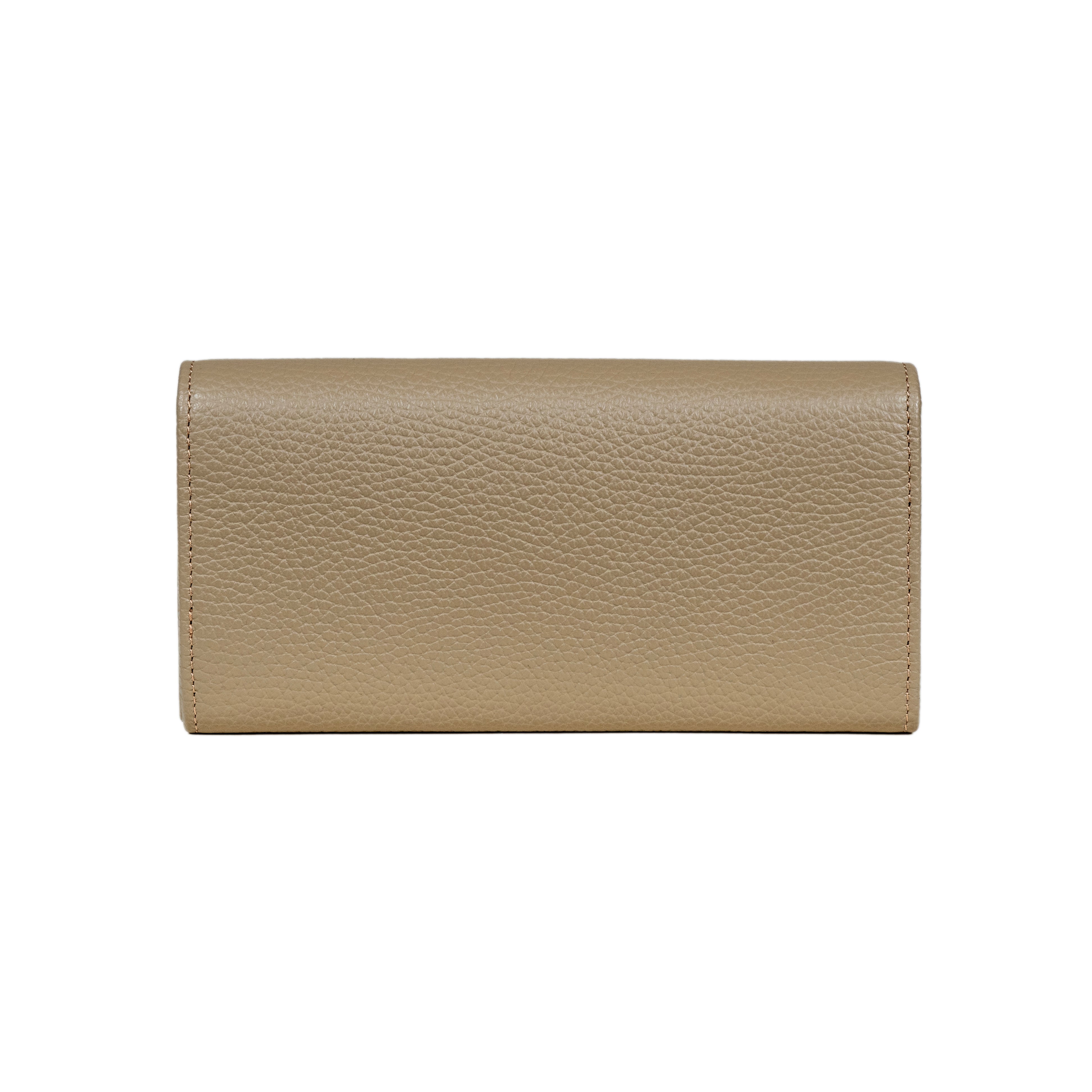 BIAGINI|經典皮革長夾 (卡其)