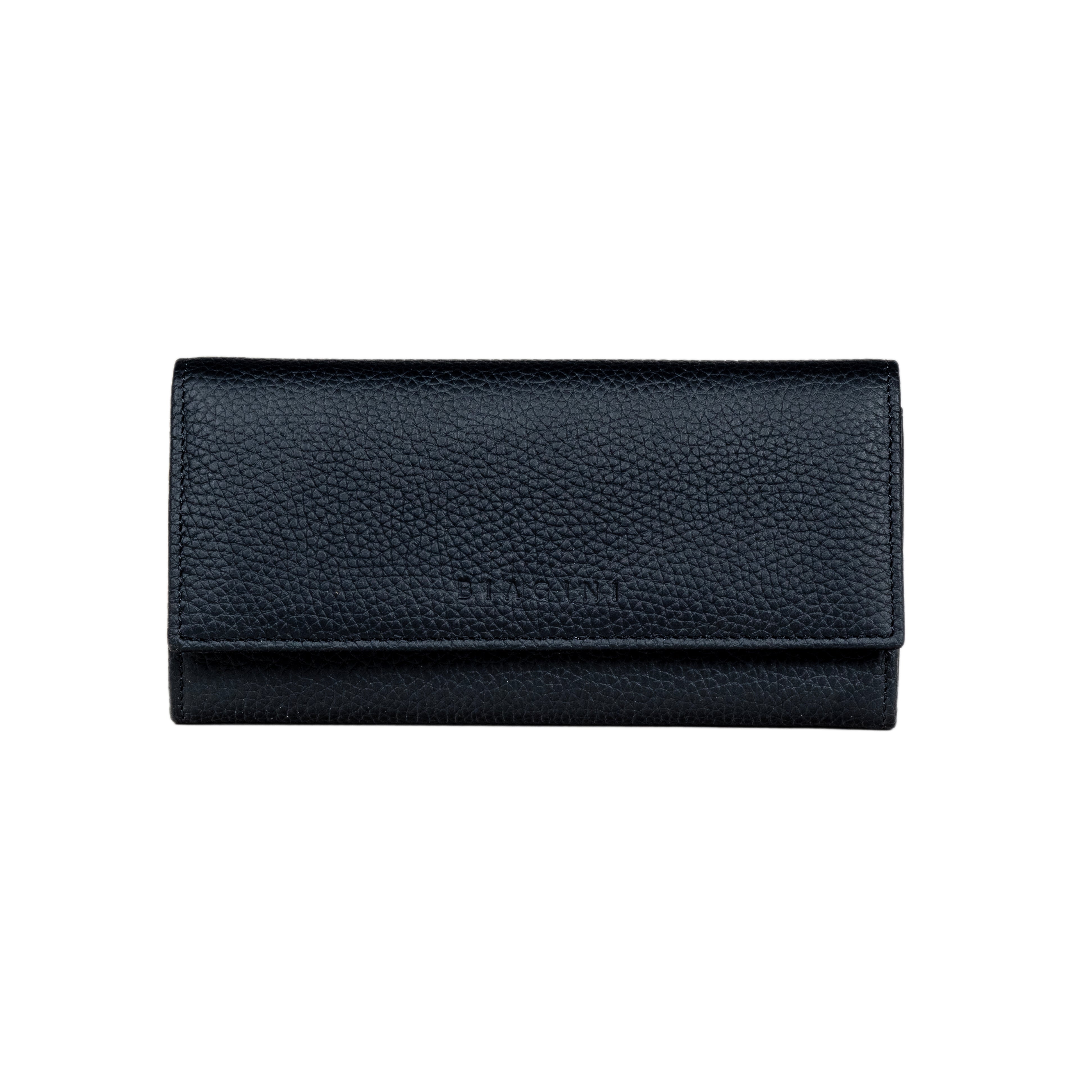 BIAGINI|經典皮革長夾 (黑)