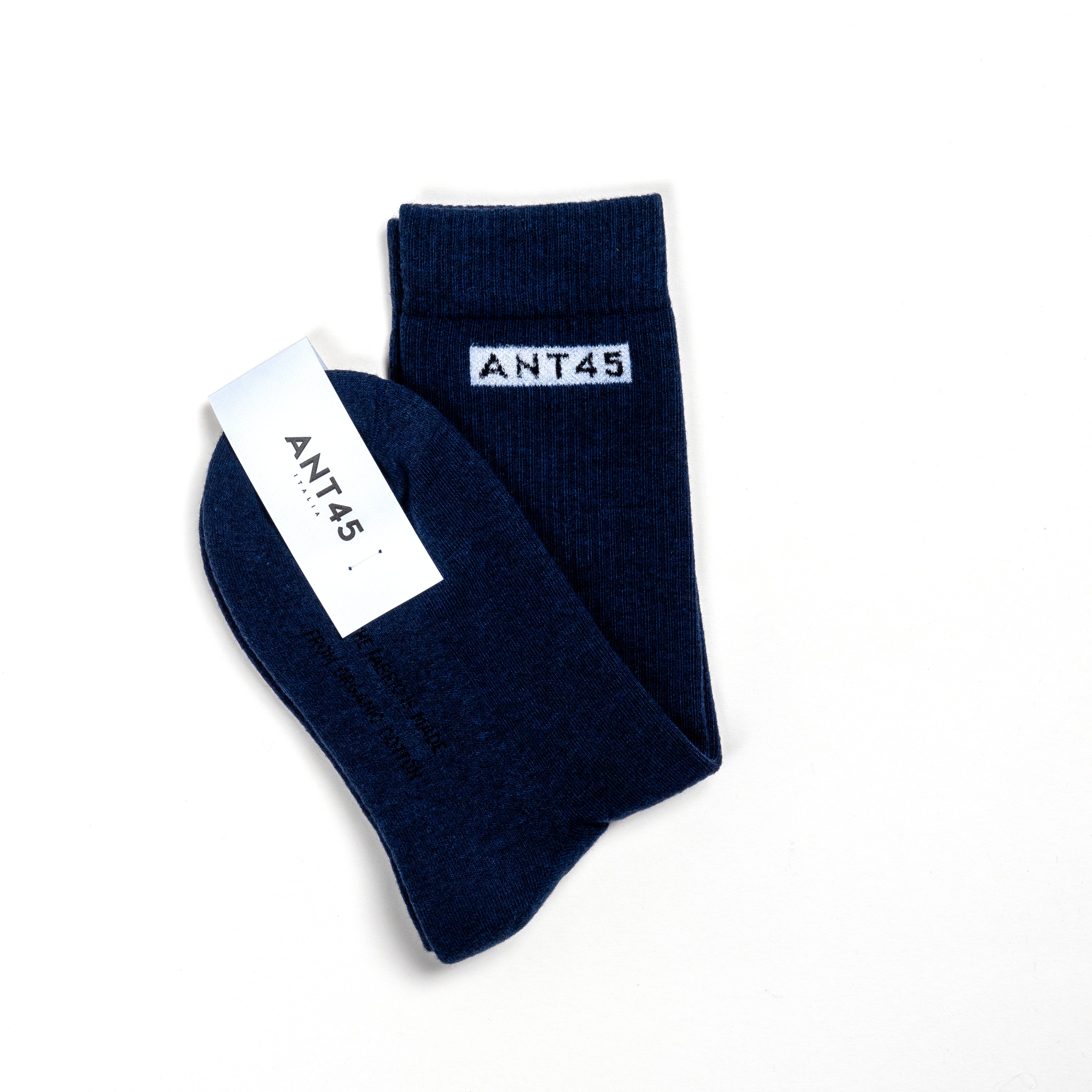 ANT45|Alicudi Logo 短襪 (海軍藍)