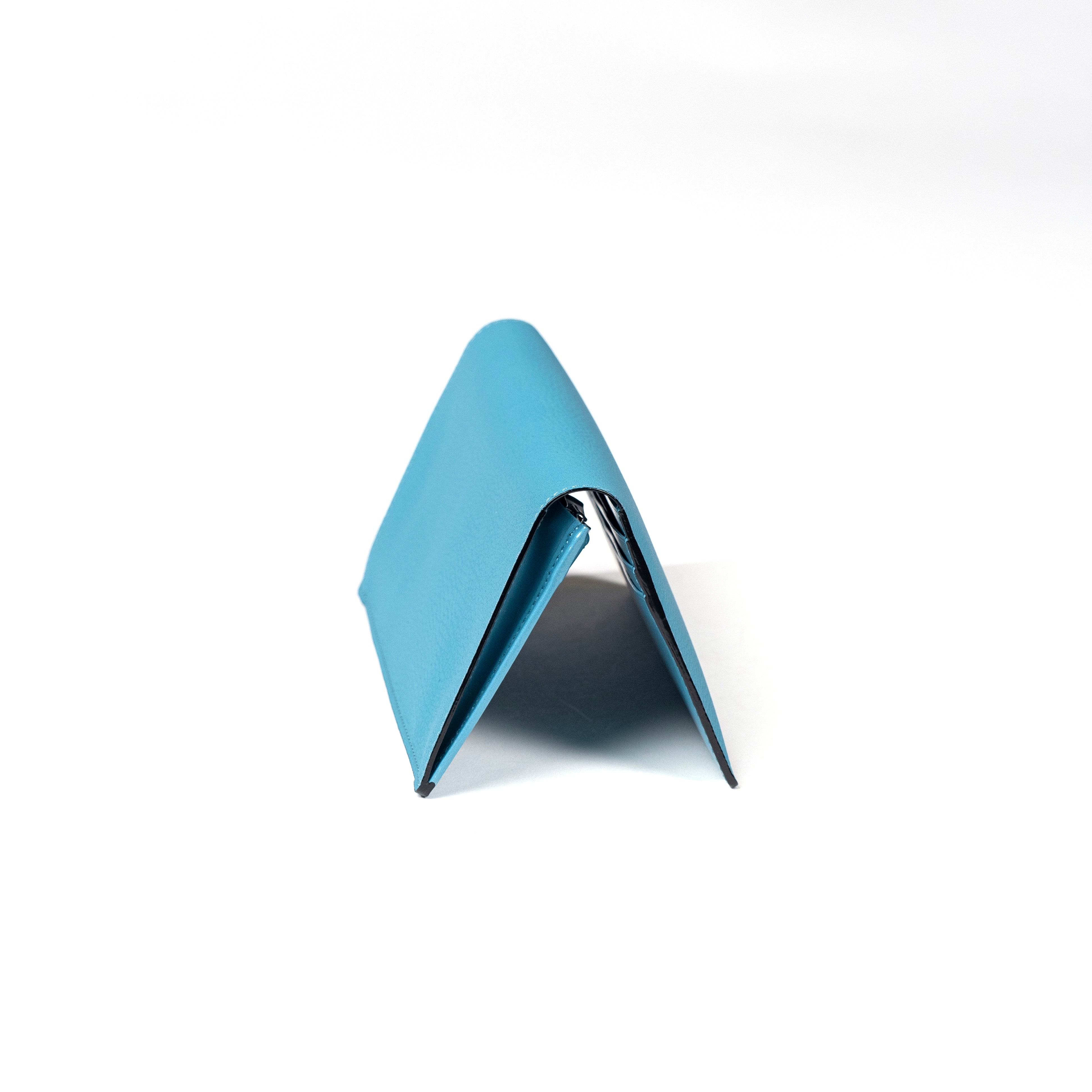 FUJITAKA|Bubble Light 柔軟皮革長皮夾 (天空藍)