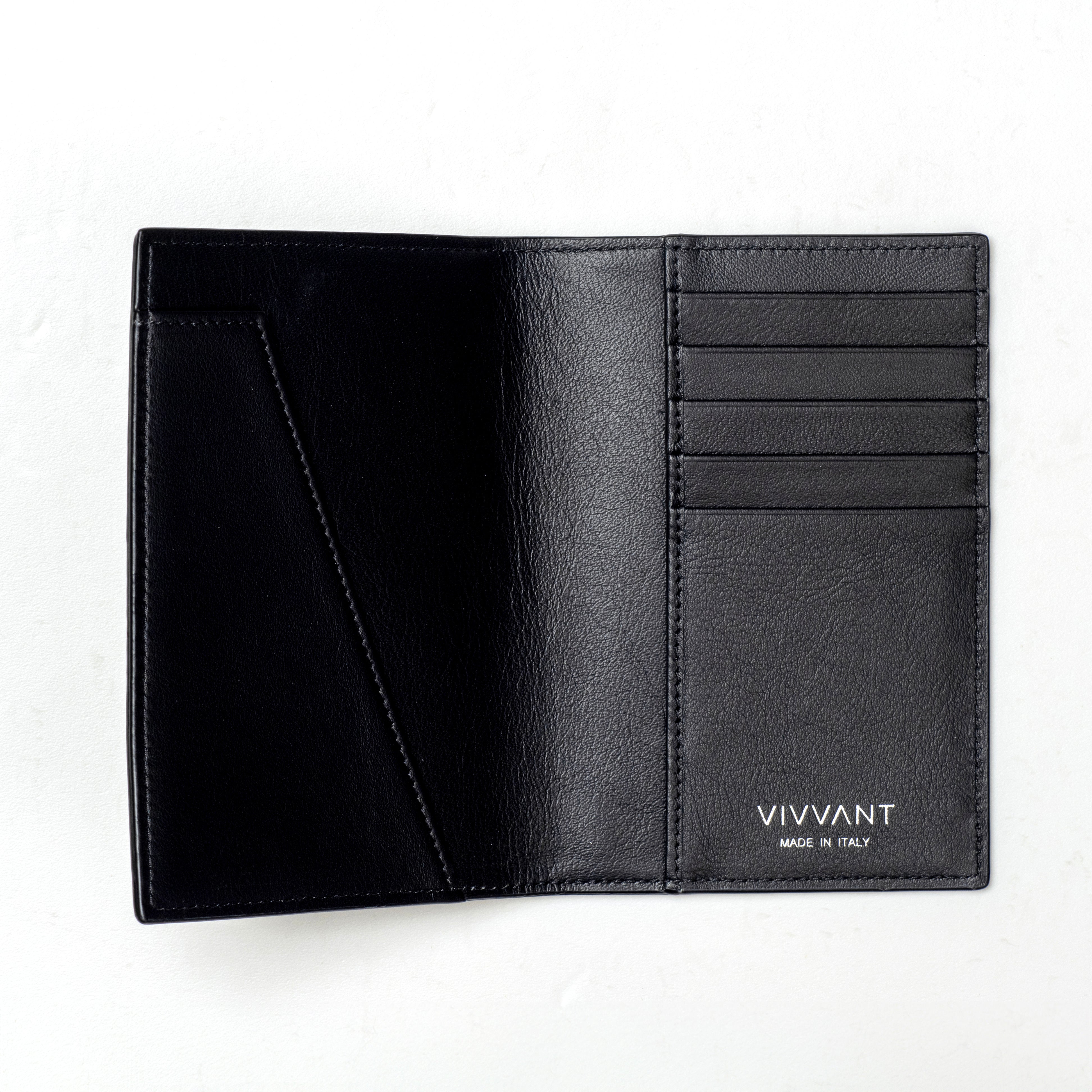 VIVVANT|經典皮革護照套 (黑)