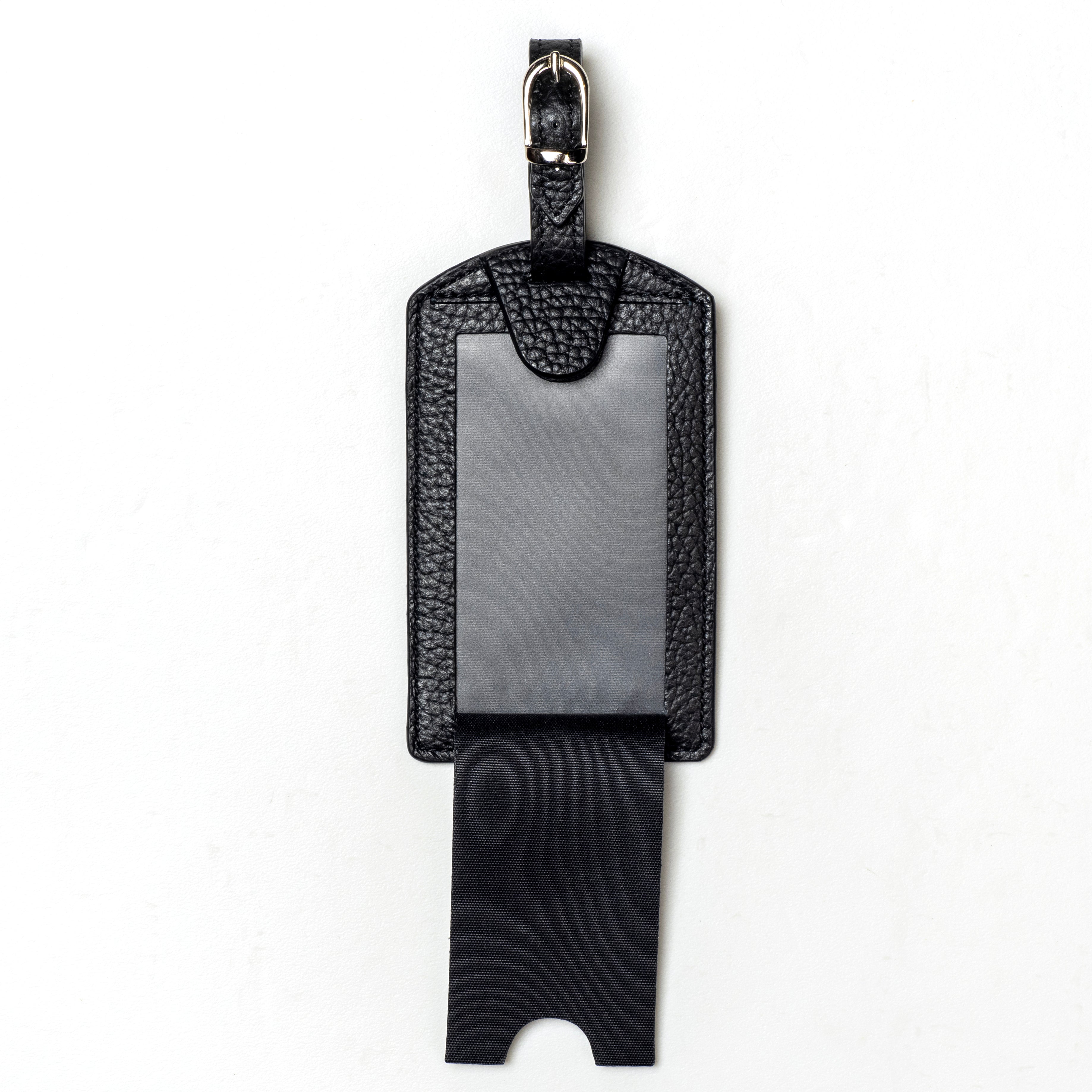 VIVVANT|皮革行李吊牌 (黑)
