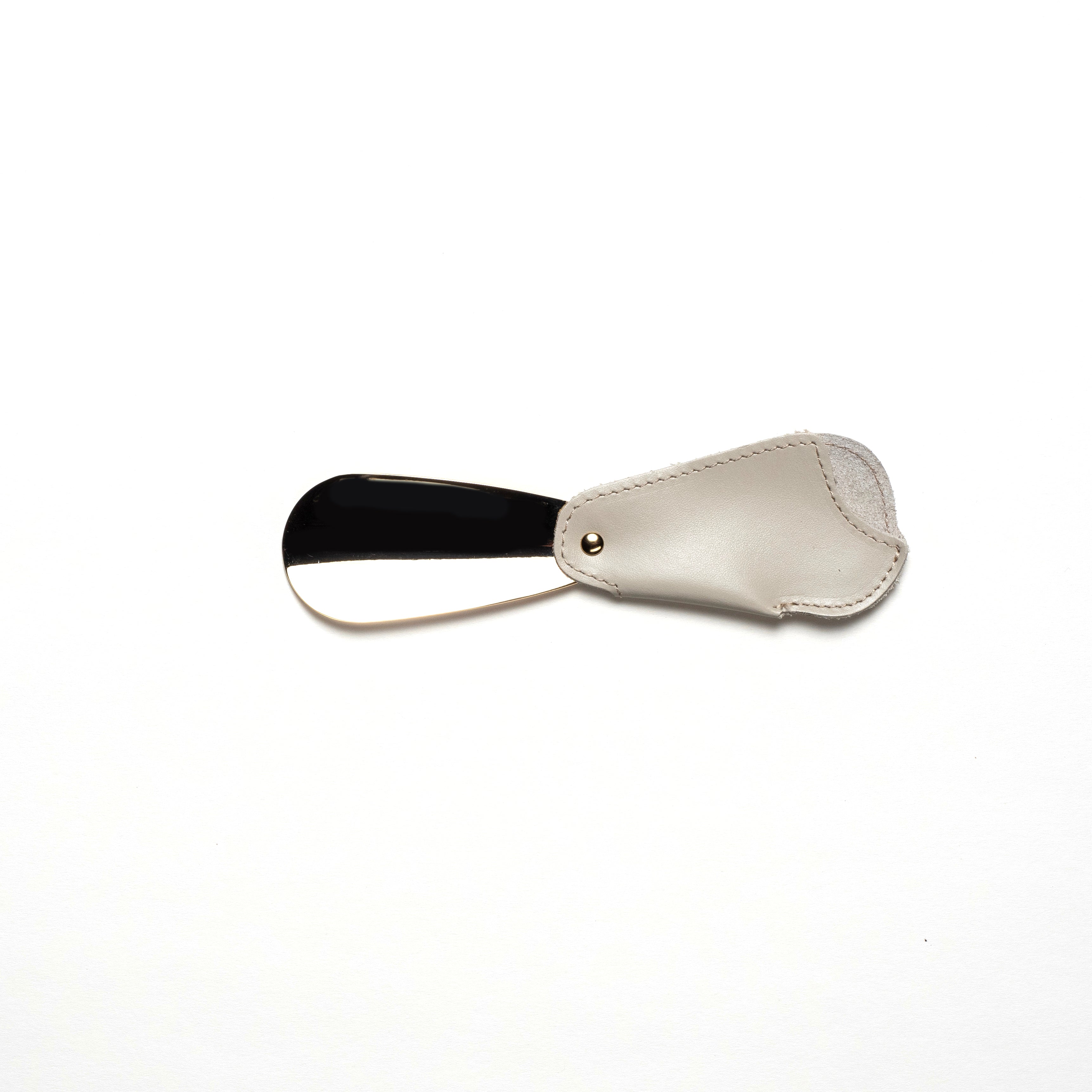 Utile4|皮革套短鞋把 (淺灰色)