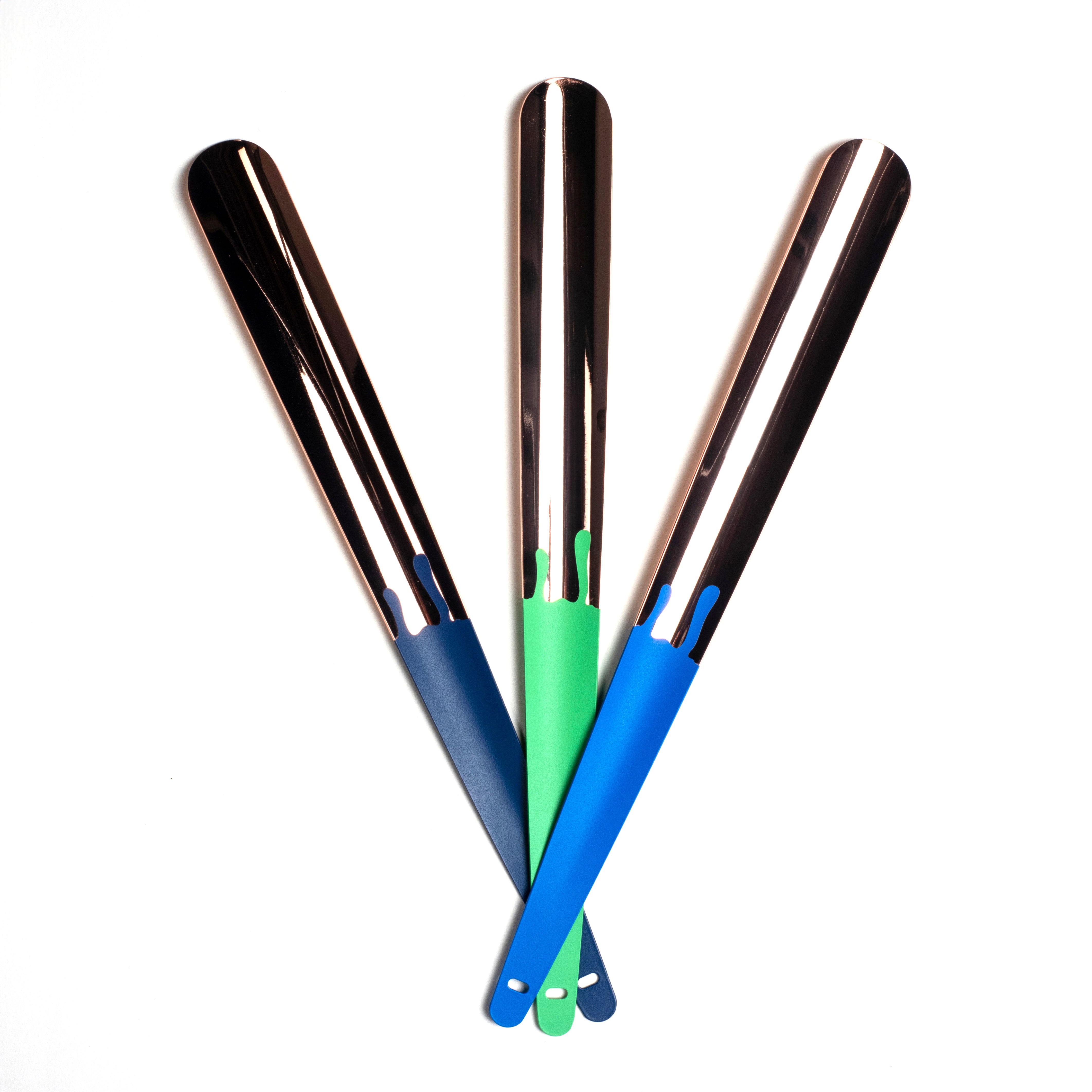 Utile4|全金屬長鞋把 (寶藍色)