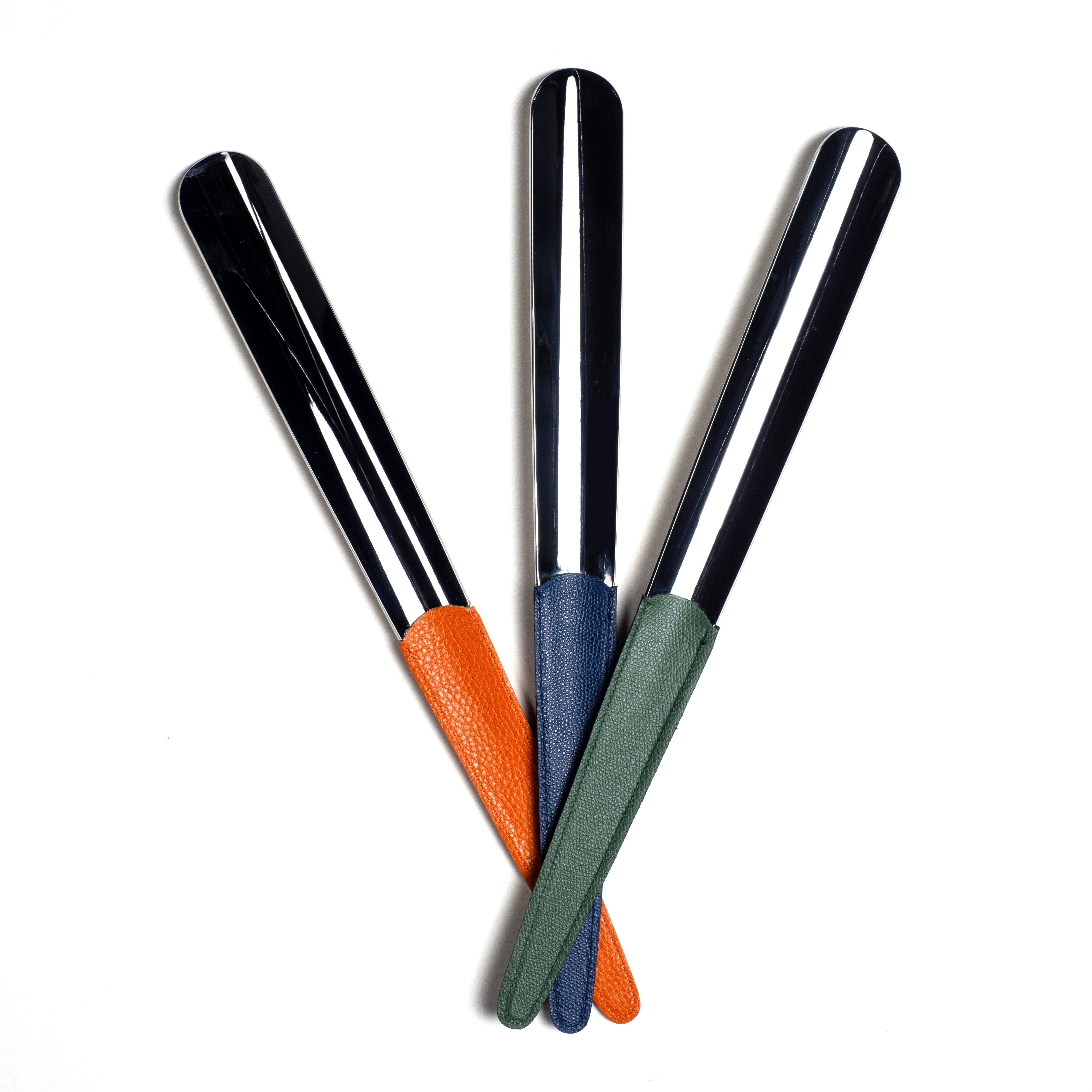 Utile4|皮革把手長鞋把 (橘色)