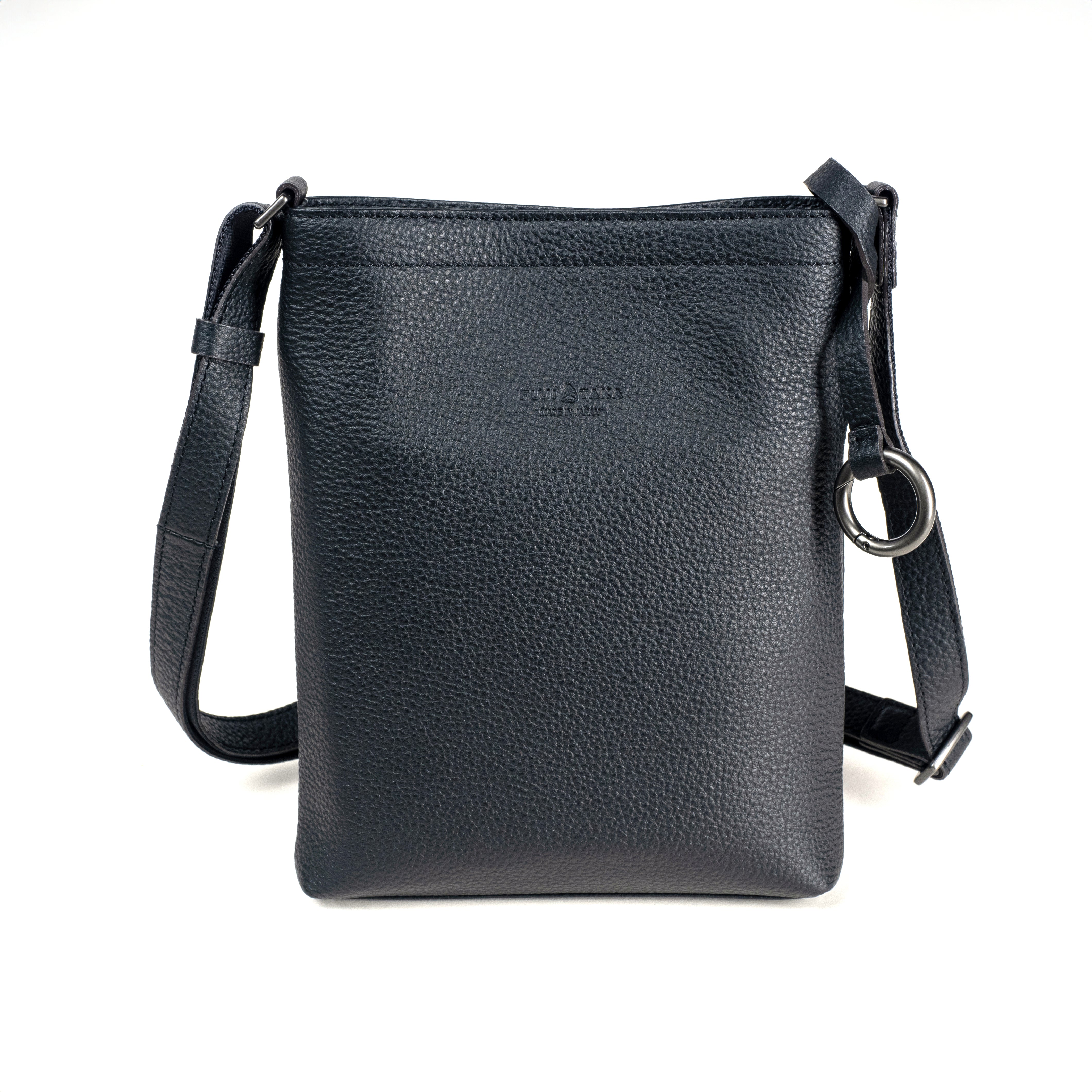 FUJITAKA|Extra Soft 皮革肩揹包 (黑色)