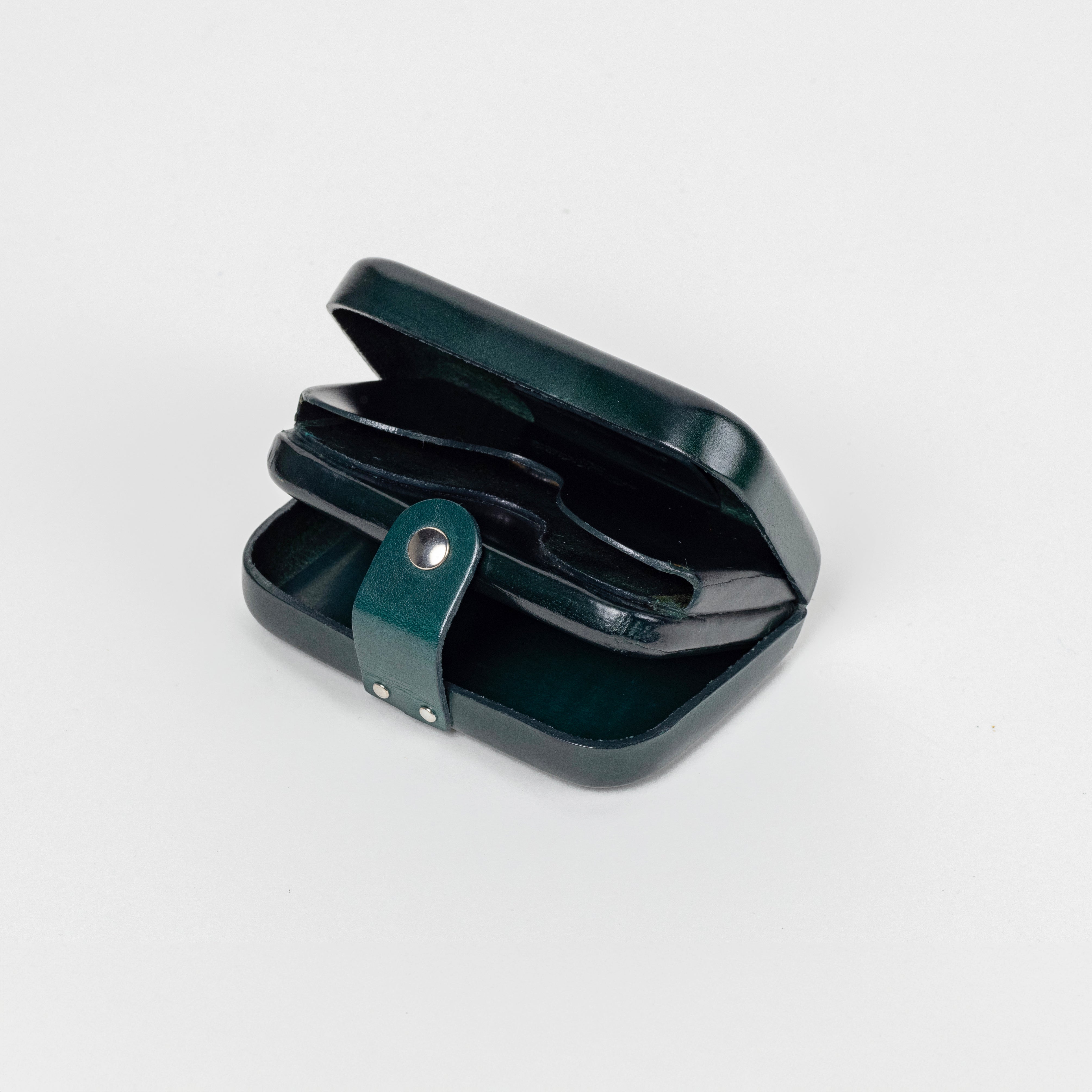 Peroni Firenze 長方形多層次卡夾 (深綠)