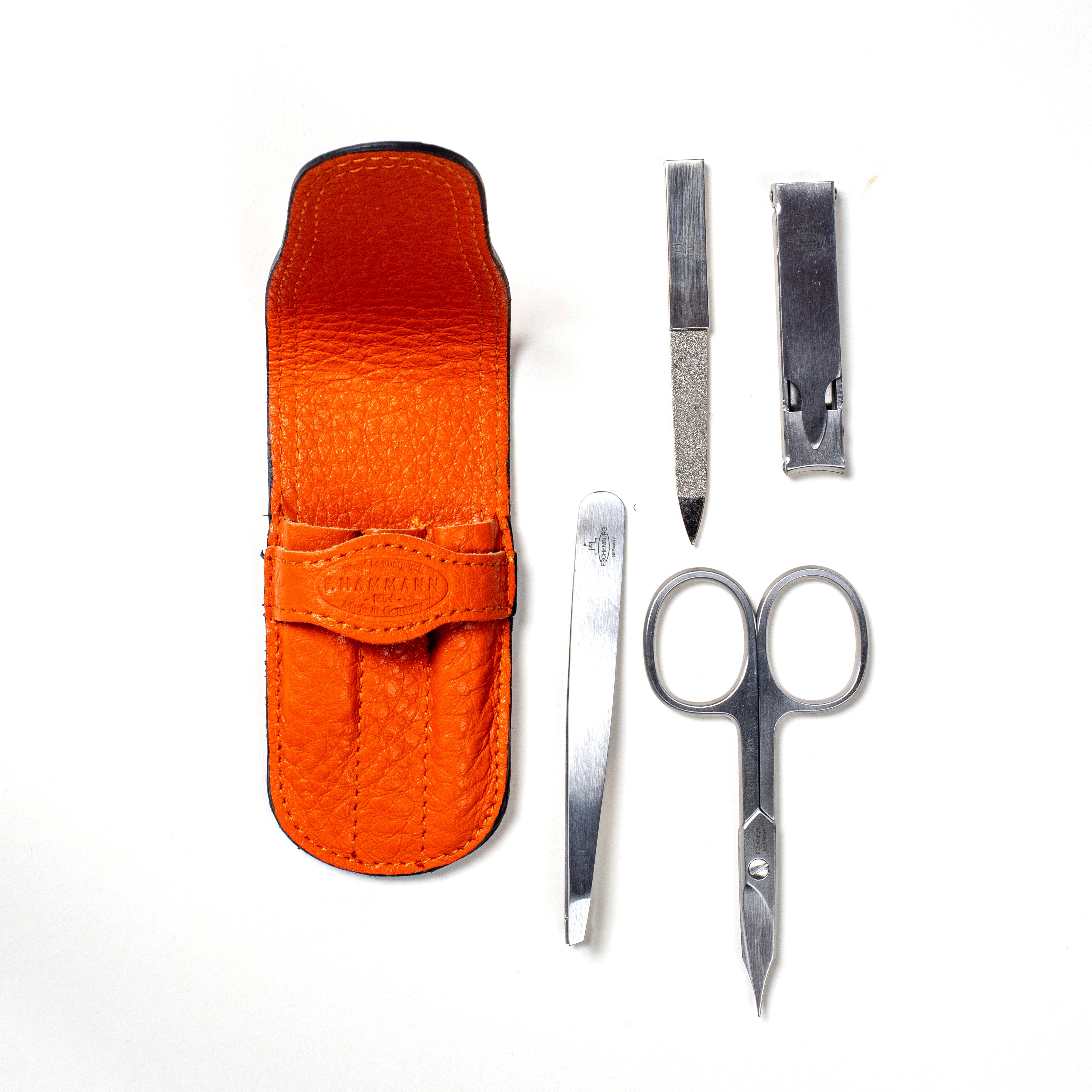 Hammann|亮橘色指甲剪組 (小)